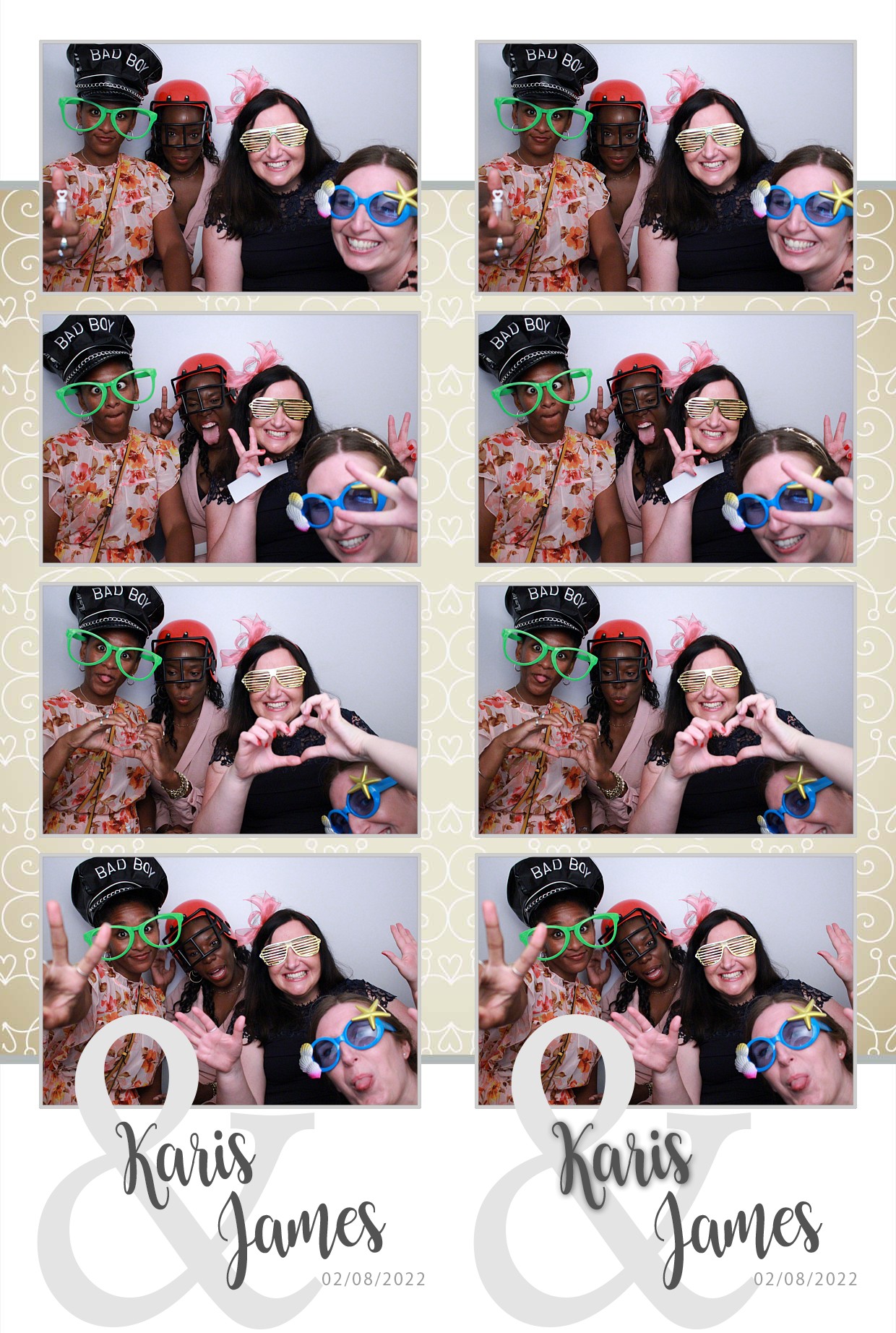 Karis & James's Wedding  | View more photos from the event at gallery.myphotoboothexperience.co.uk/u/MyPhotoBoothExperienceLtd/Karis-Jamess-Wedding