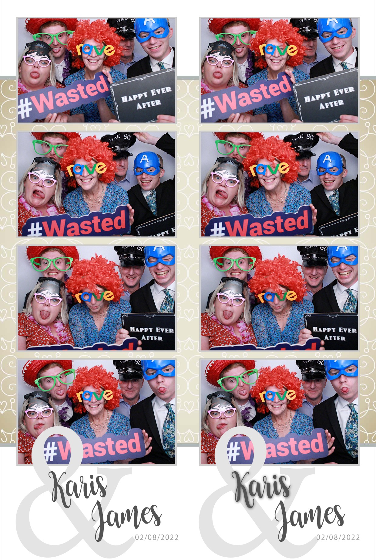 Karis & James's Wedding  | View more photos from the event at gallery.myphotoboothexperience.co.uk/u/MyPhotoBoothExperienceLtd/Karis-Jamess-Wedding