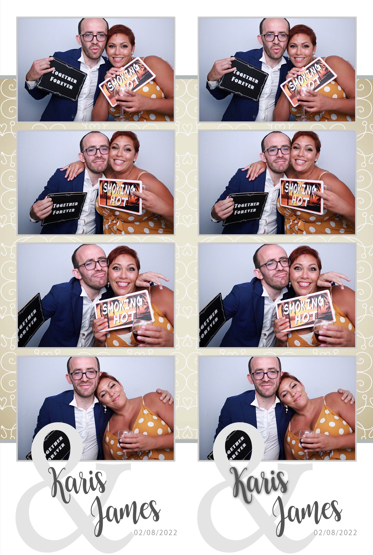 Karis & James's Wedding  | View more photos from the event at gallery.myphotoboothexperience.co.uk/u/MyPhotoBoothExperienceLtd/Karis-Jamess-Wedding