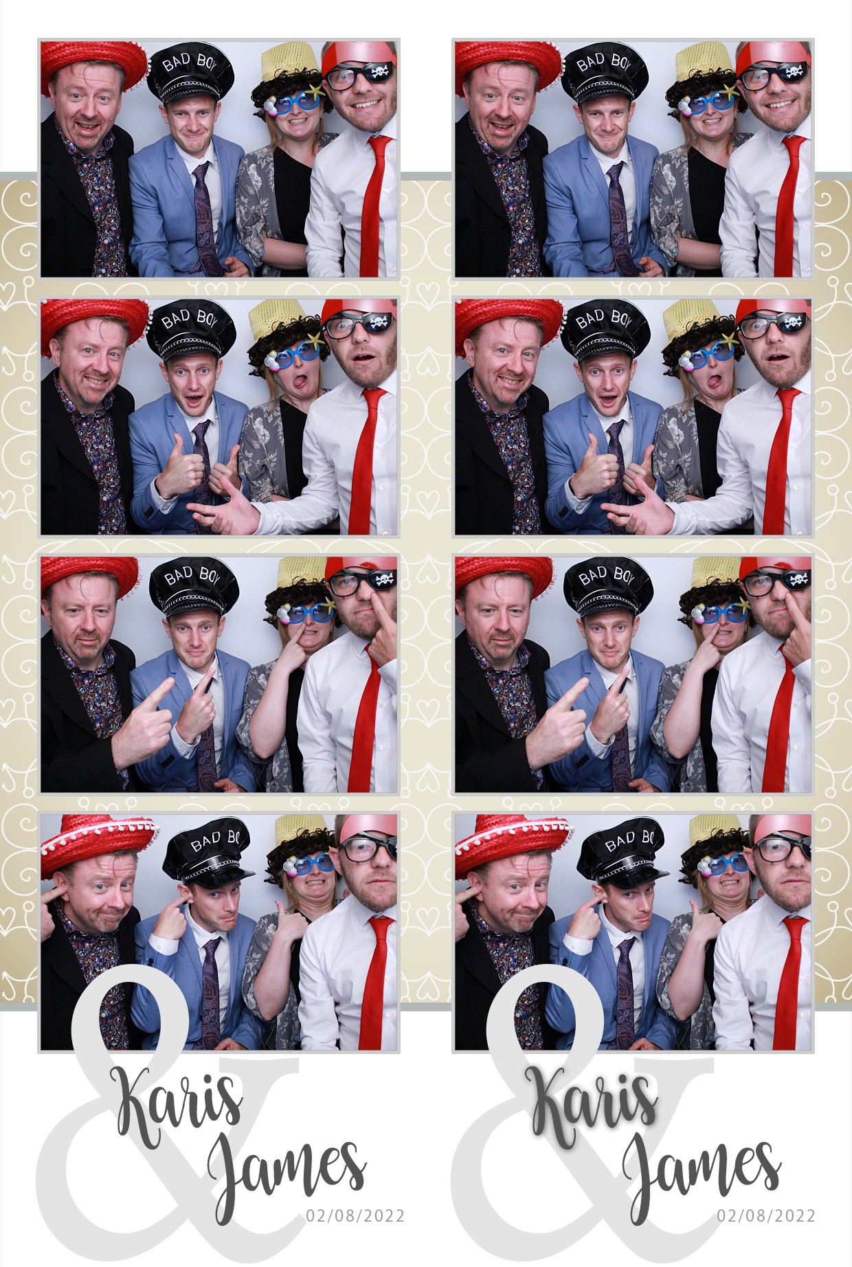 Karis & James's Wedding  | View more photos from the event at gallery.myphotoboothexperience.co.uk/u/MyPhotoBoothExperienceLtd/Karis-Jamess-Wedding