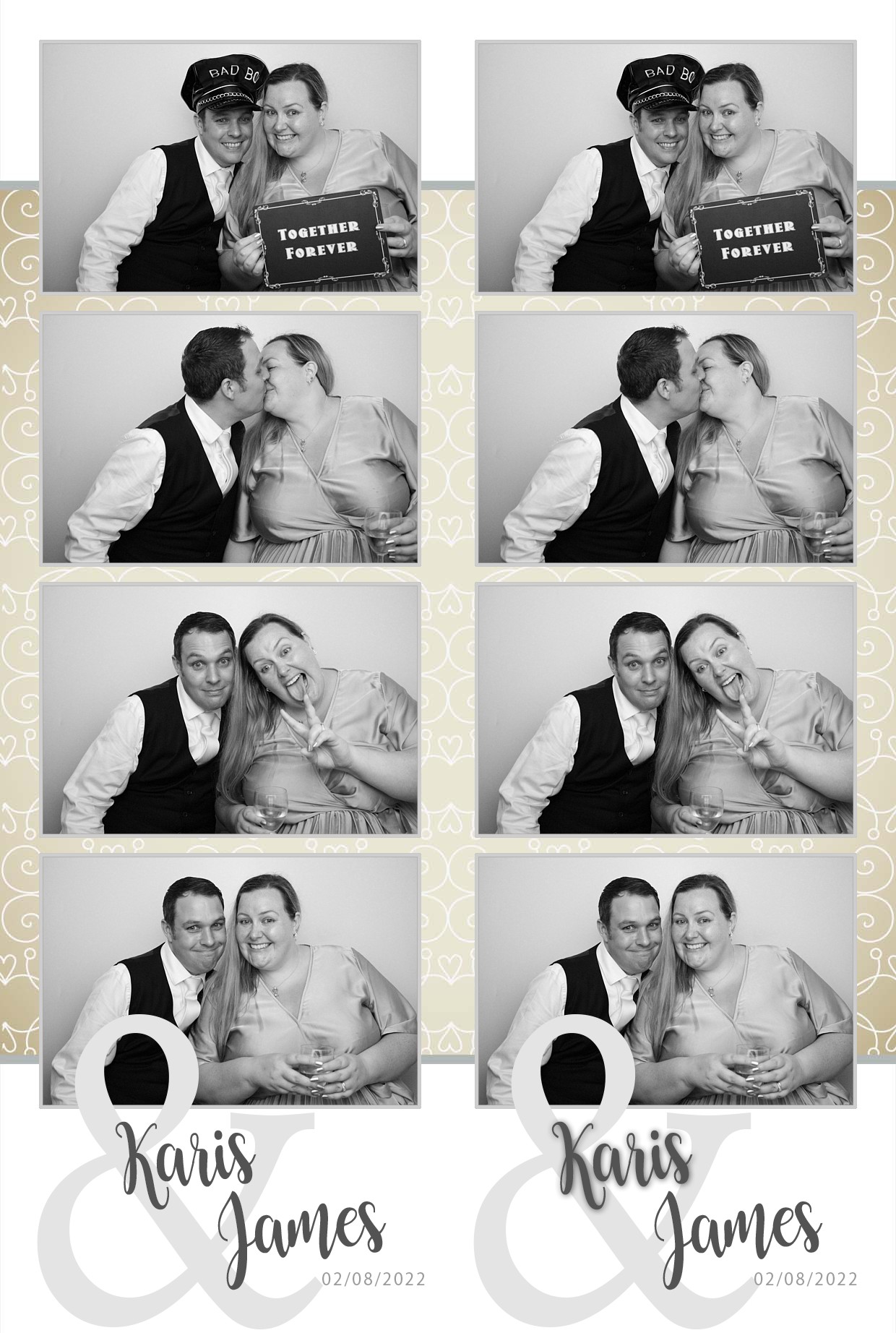 Karis & James's Wedding  | View more photos from the event at gallery.myphotoboothexperience.co.uk/u/MyPhotoBoothExperienceLtd/Karis-Jamess-Wedding