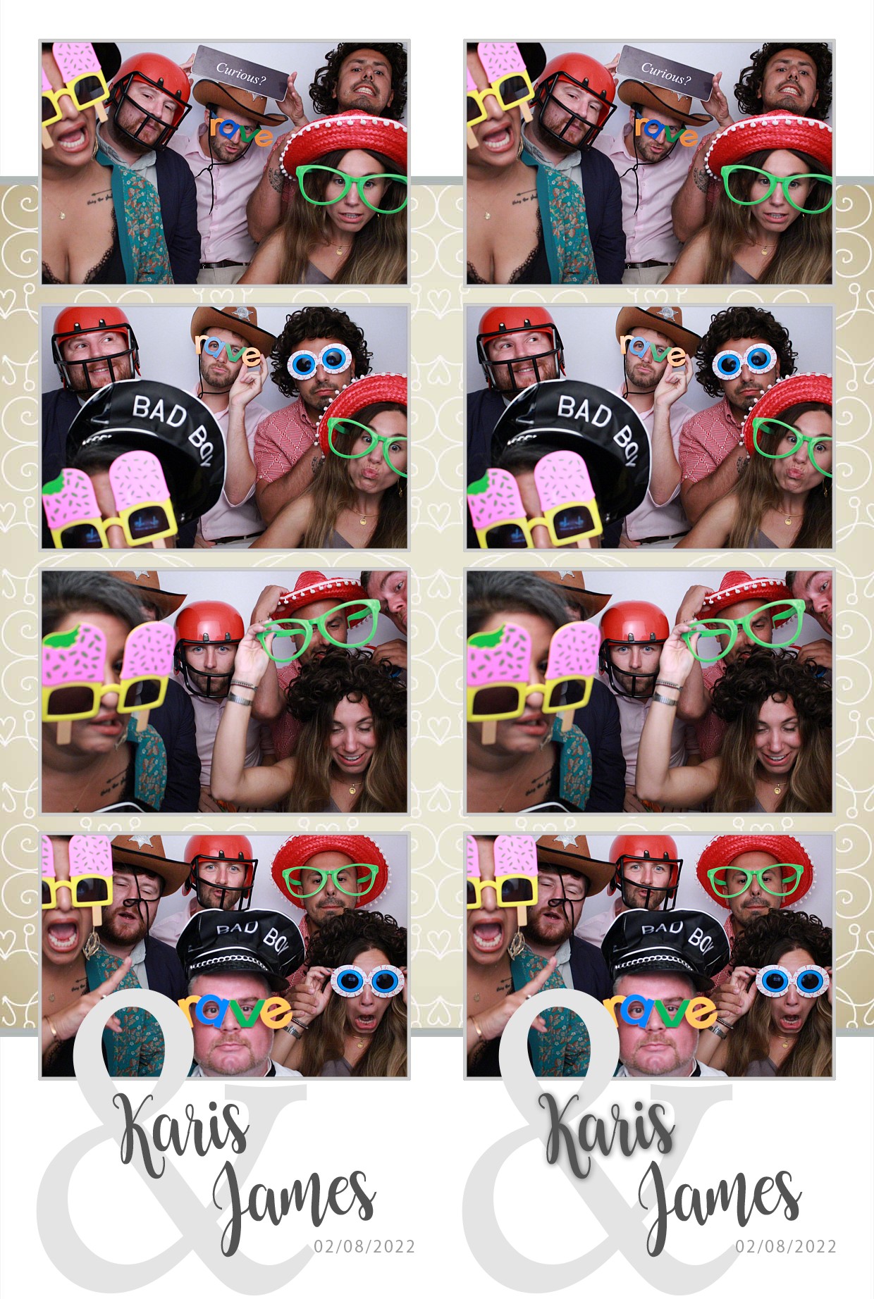 Karis & James's Wedding  | View more photos from the event at gallery.myphotoboothexperience.co.uk/u/MyPhotoBoothExperienceLtd/Karis-Jamess-Wedding