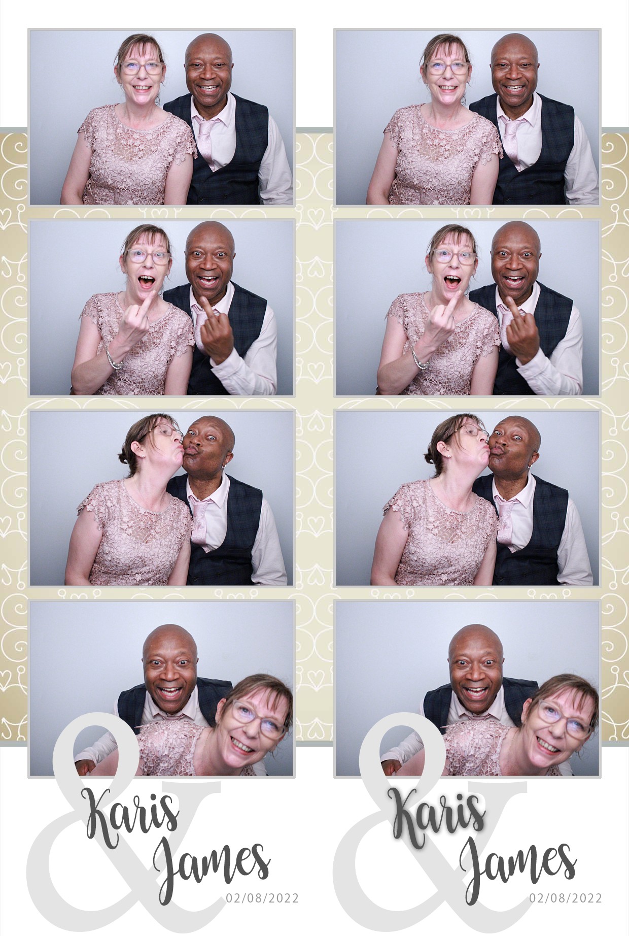 Karis & James's Wedding  | View more photos from the event at gallery.myphotoboothexperience.co.uk/u/MyPhotoBoothExperienceLtd/Karis-Jamess-Wedding