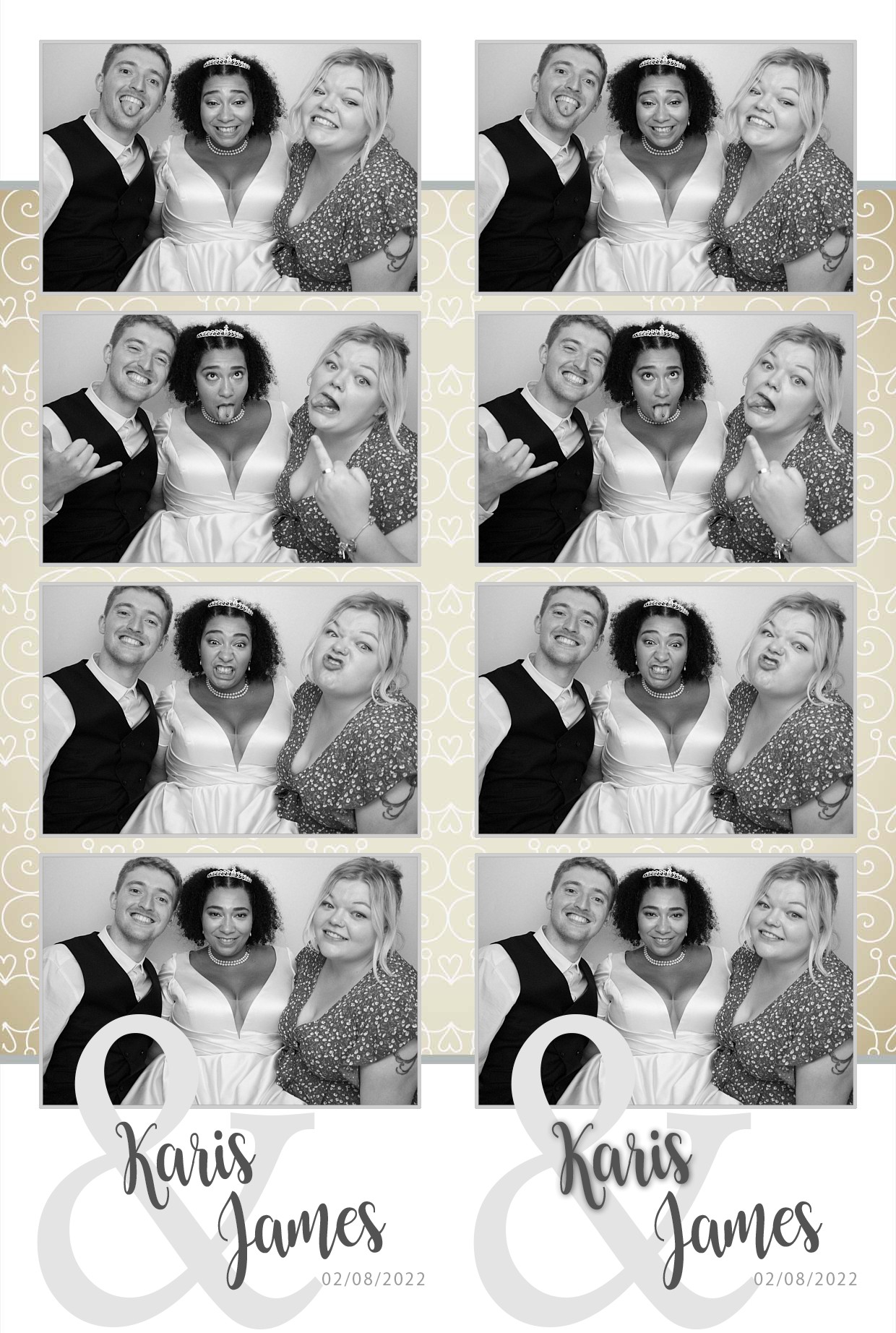 Karis & James's Wedding  | View more photos from the event at gallery.myphotoboothexperience.co.uk/u/MyPhotoBoothExperienceLtd/Karis-Jamess-Wedding