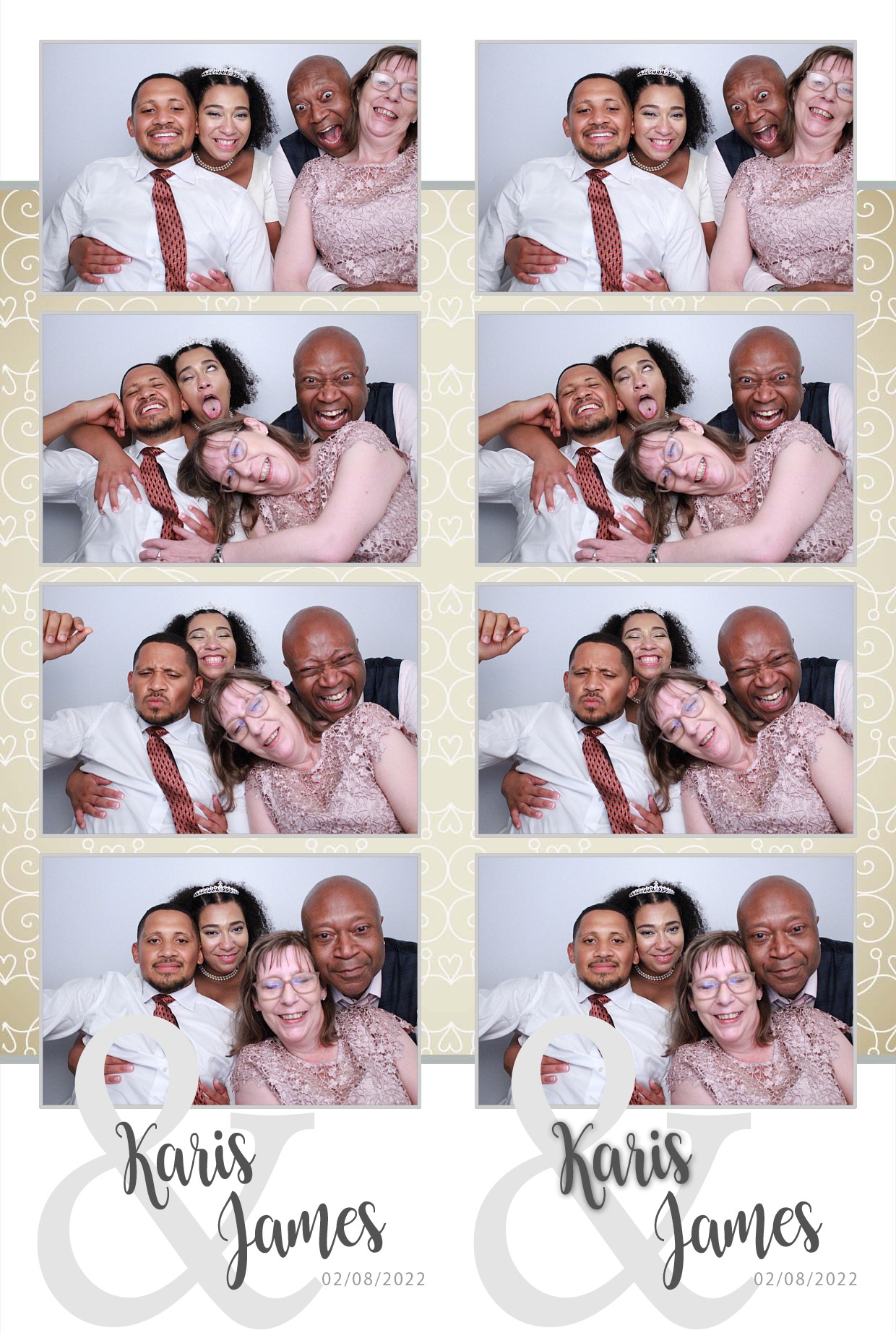 Karis & James's Wedding  | View more photos from the event at gallery.myphotoboothexperience.co.uk/u/MyPhotoBoothExperienceLtd/Karis-Jamess-Wedding