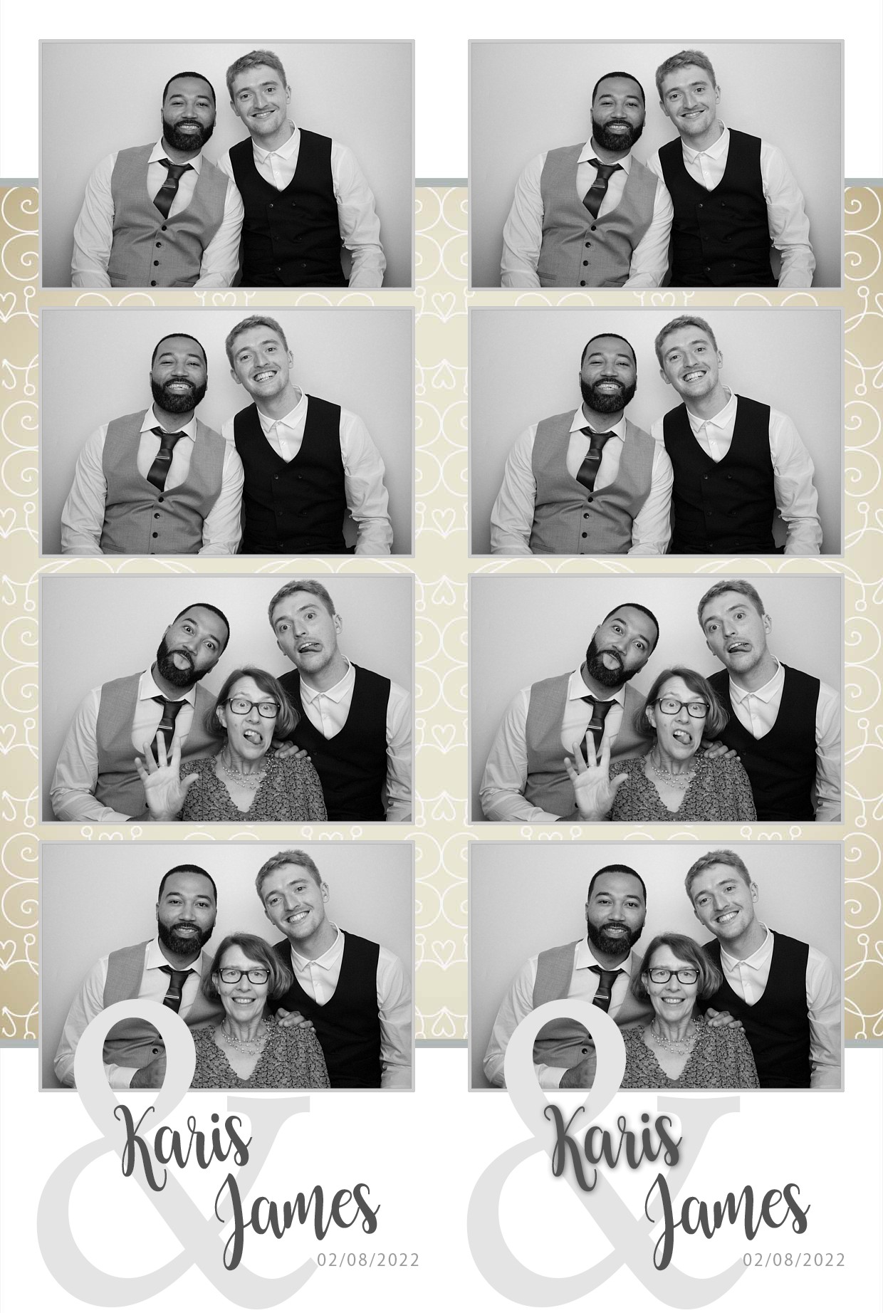 Karis & James's Wedding  | View more photos from the event at gallery.myphotoboothexperience.co.uk/u/MyPhotoBoothExperienceLtd/Karis-Jamess-Wedding