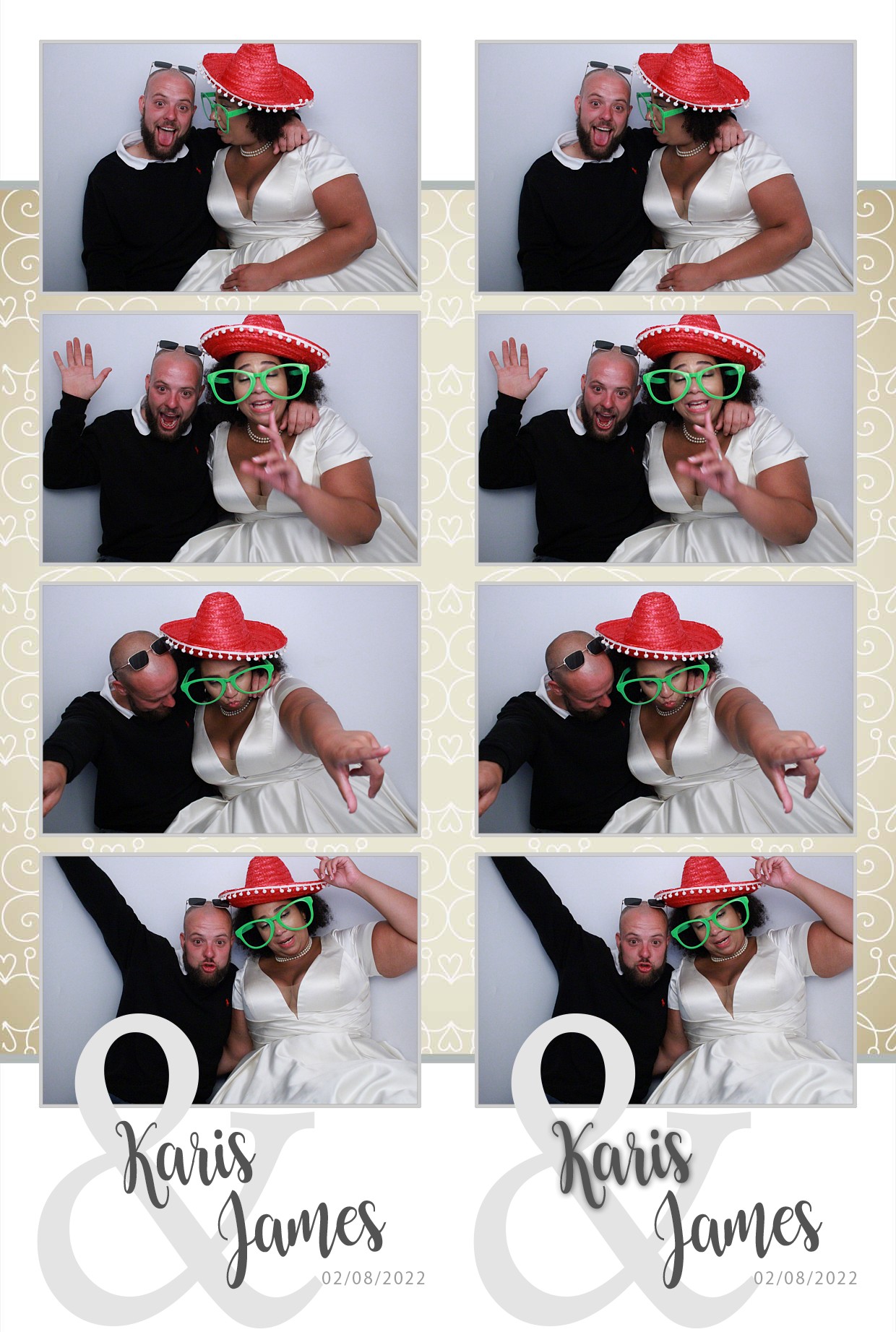 Karis & James's Wedding  | View more photos from the event at gallery.myphotoboothexperience.co.uk/u/MyPhotoBoothExperienceLtd/Karis-Jamess-Wedding