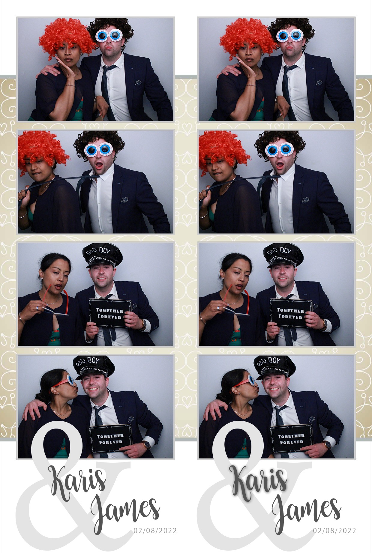 Karis & James's Wedding  | View more photos from the event at gallery.myphotoboothexperience.co.uk/u/MyPhotoBoothExperienceLtd/Karis-Jamess-Wedding