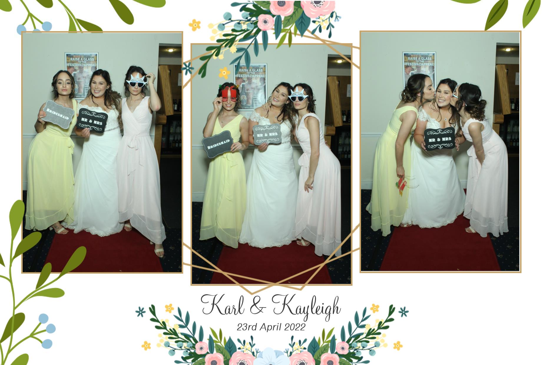 Karl & Kayleigh's Wedding  | View more photos from the event at gallery.myphotoboothexperience.co.uk/u/MyPhotoBoothExperienceLtd/Karl-Kayleighs-Wedding
