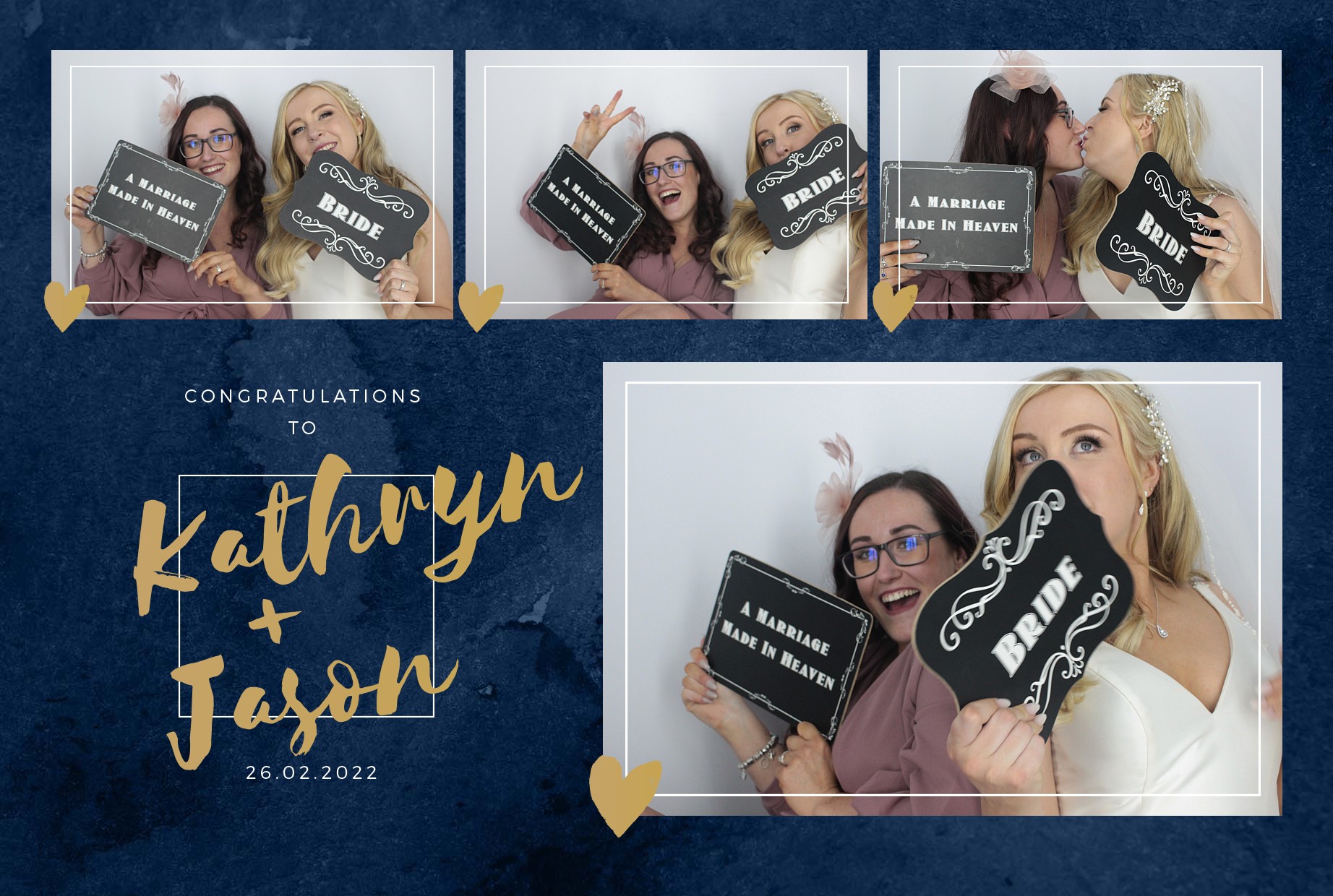 Kathryn and Jason's Wedding  | View more photos from the event at gallery.myphotoboothexperience.co.uk/u/MyPhotoBoothExperienceLtd/Kathryn-and-Jasons-Wedding