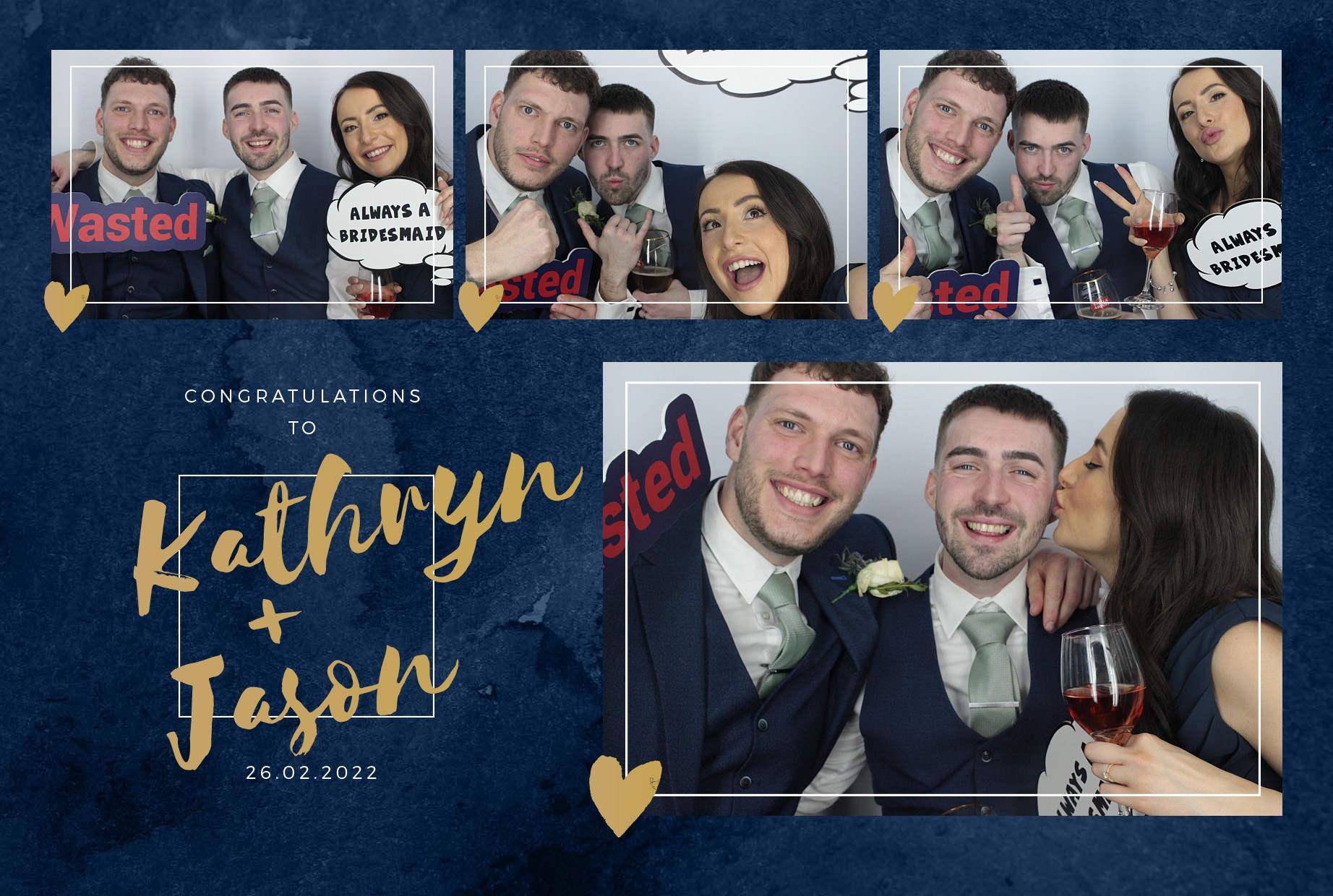 Kathryn and Jason's Wedding  | View more photos from the event at gallery.myphotoboothexperience.co.uk/u/MyPhotoBoothExperienceLtd/Kathryn-and-Jasons-Wedding