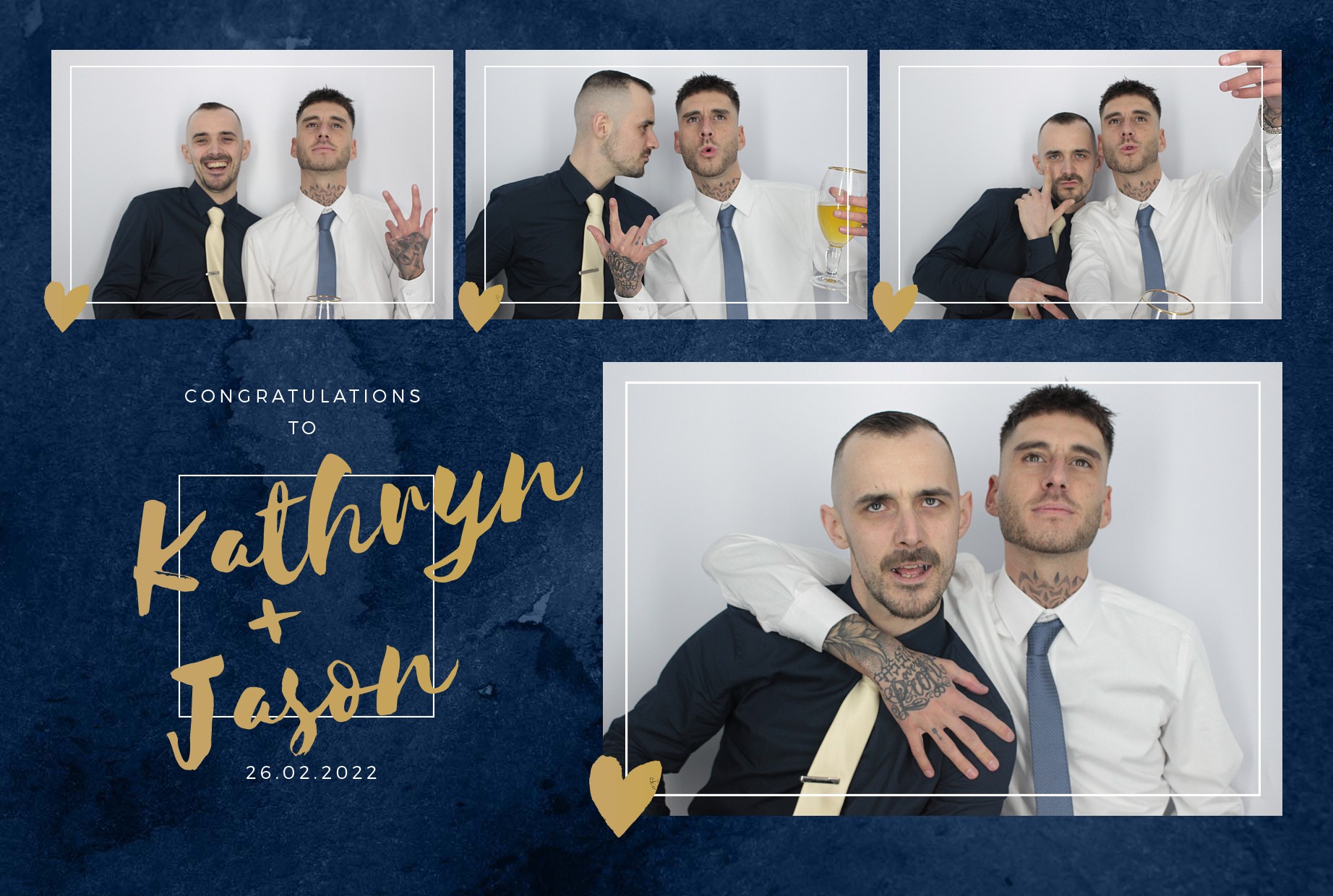Kathryn and Jason's Wedding  | View more photos from the event at gallery.myphotoboothexperience.co.uk/u/MyPhotoBoothExperienceLtd/Kathryn-and-Jasons-Wedding