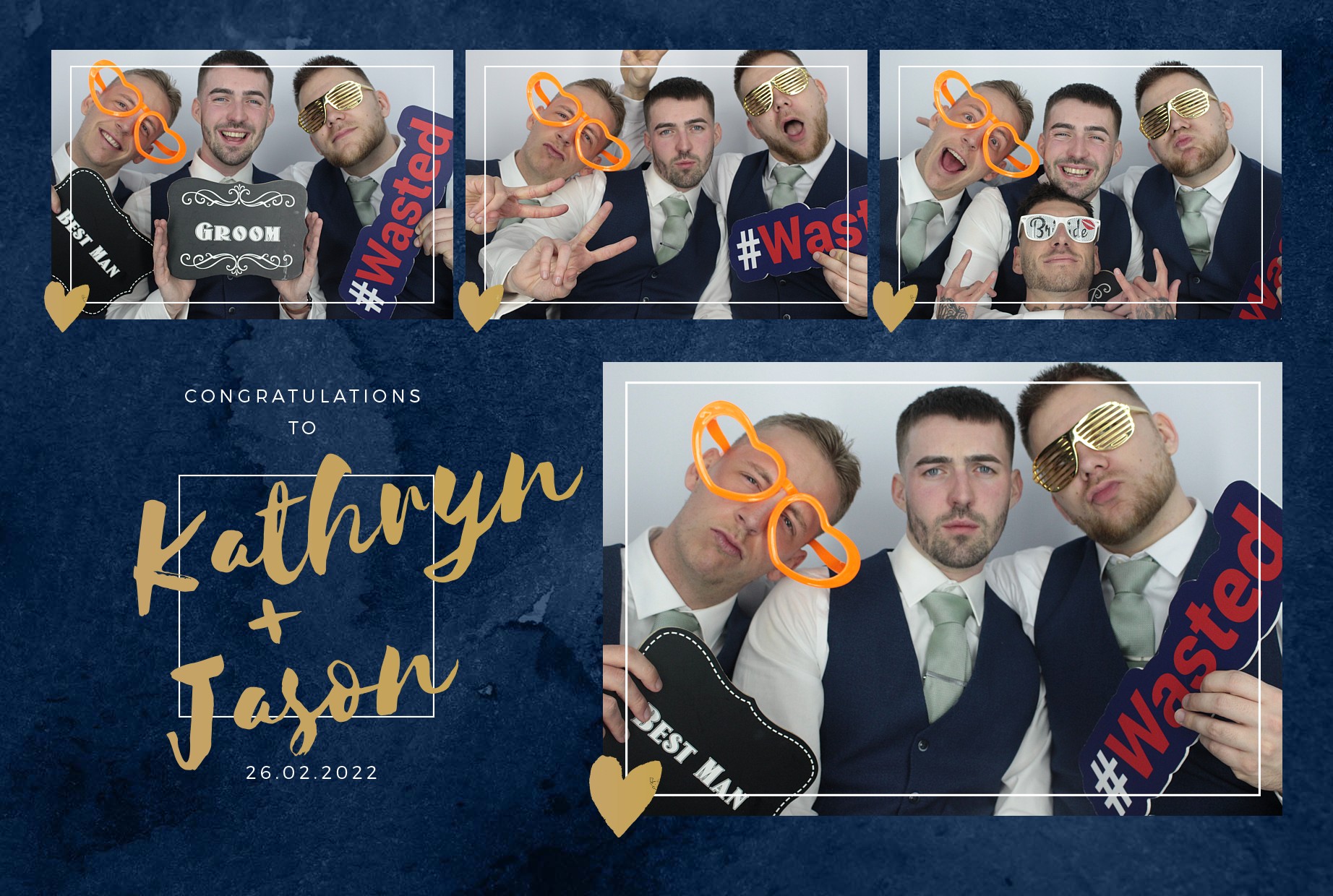 Kathryn and Jason's Wedding  | View more photos from the event at gallery.myphotoboothexperience.co.uk/u/MyPhotoBoothExperienceLtd/Kathryn-and-Jasons-Wedding