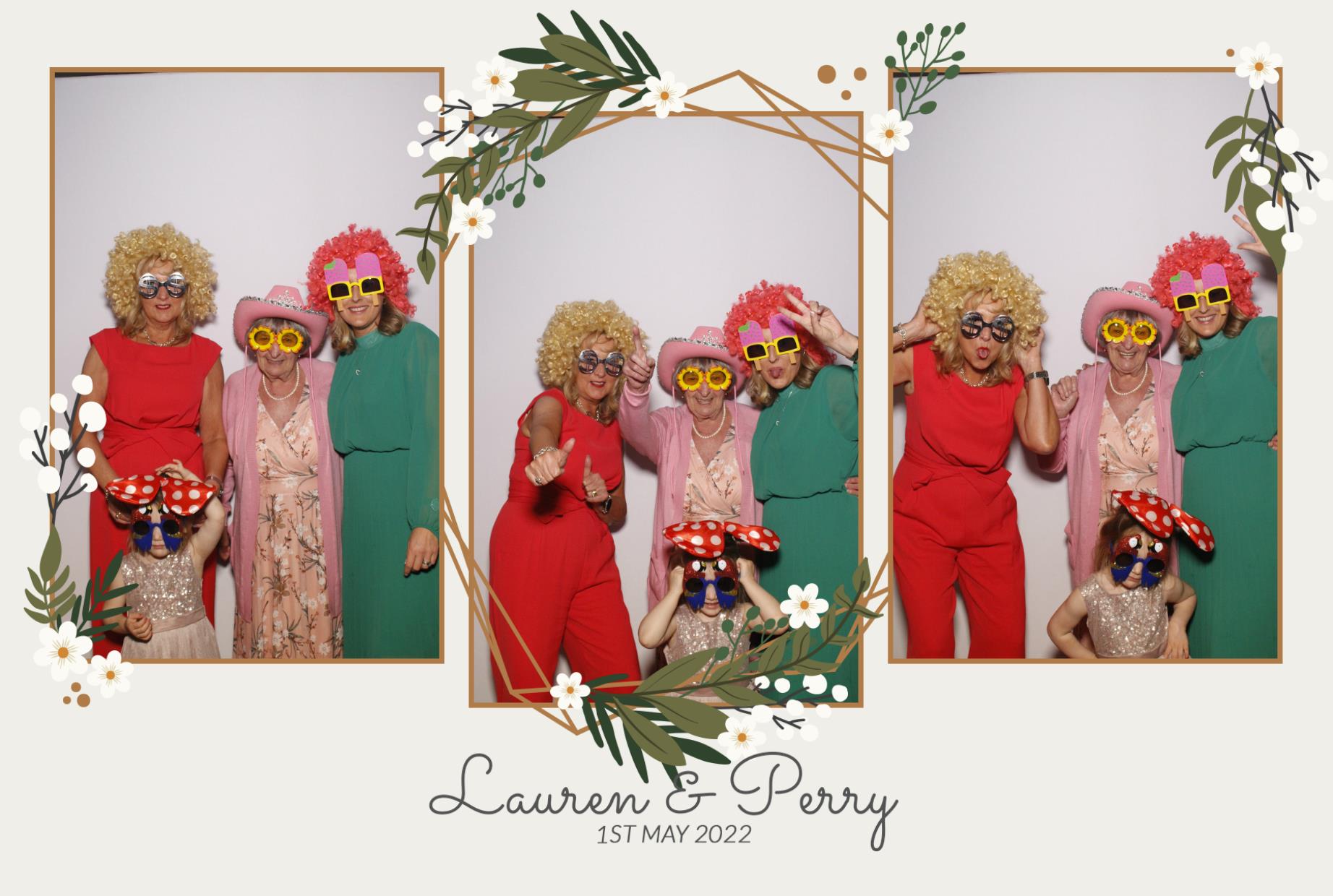 Lauren & Perry's Wedding  | View more photos from the event at gallery.myphotoboothexperience.co.uk/u/MyPhotoBoothExperienceLtd/Lauren-Perrys-Wedding