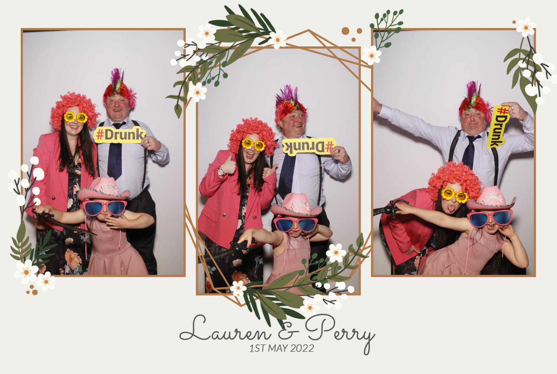 Lauren & Perry's Wedding  | View more photos from the event at gallery.myphotoboothexperience.co.uk/u/MyPhotoBoothExperienceLtd/Lauren-Perrys-Wedding