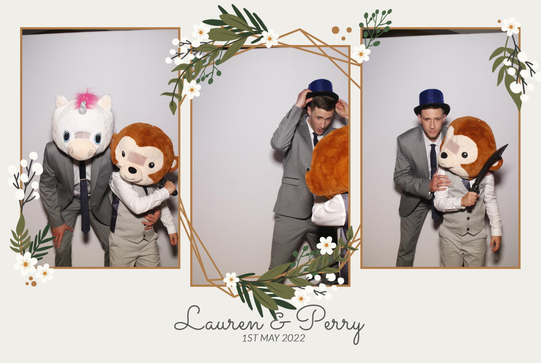 Lauren & Perry's Wedding  | View more photos from the event at gallery.myphotoboothexperience.co.uk/u/MyPhotoBoothExperienceLtd/Lauren-Perrys-Wedding
