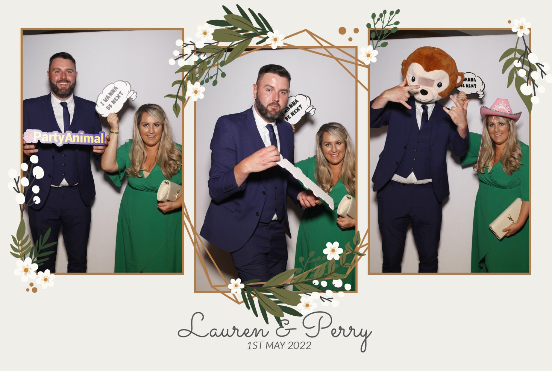 Lauren & Perry's Wedding  | View more photos from the event at gallery.myphotoboothexperience.co.uk/u/MyPhotoBoothExperienceLtd/Lauren-Perrys-Wedding