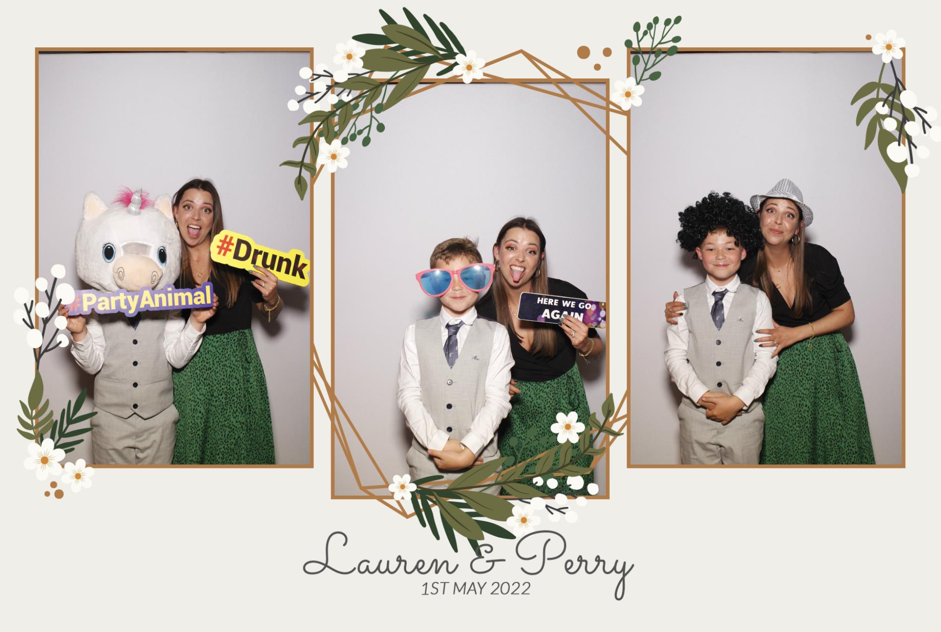 Lauren & Perry's Wedding  | View more photos from the event at gallery.myphotoboothexperience.co.uk/u/MyPhotoBoothExperienceLtd/Lauren-Perrys-Wedding
