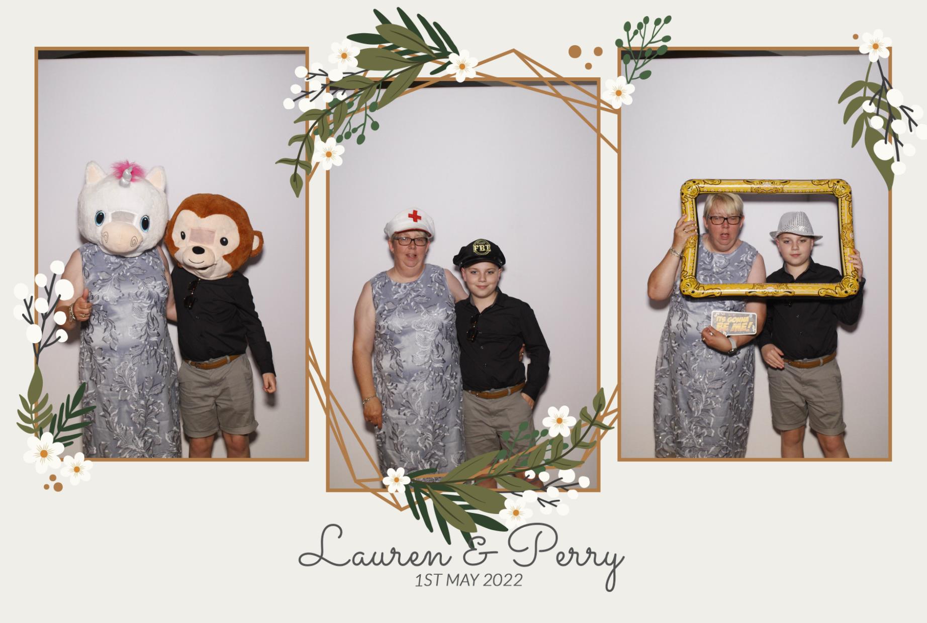 Lauren & Perry's Wedding  | View more photos from the event at gallery.myphotoboothexperience.co.uk/u/MyPhotoBoothExperienceLtd/Lauren-Perrys-Wedding