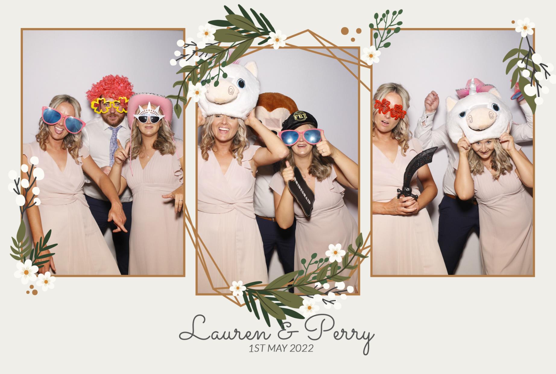 Lauren & Perry's Wedding  | View more photos from the event at gallery.myphotoboothexperience.co.uk/u/MyPhotoBoothExperienceLtd/Lauren-Perrys-Wedding