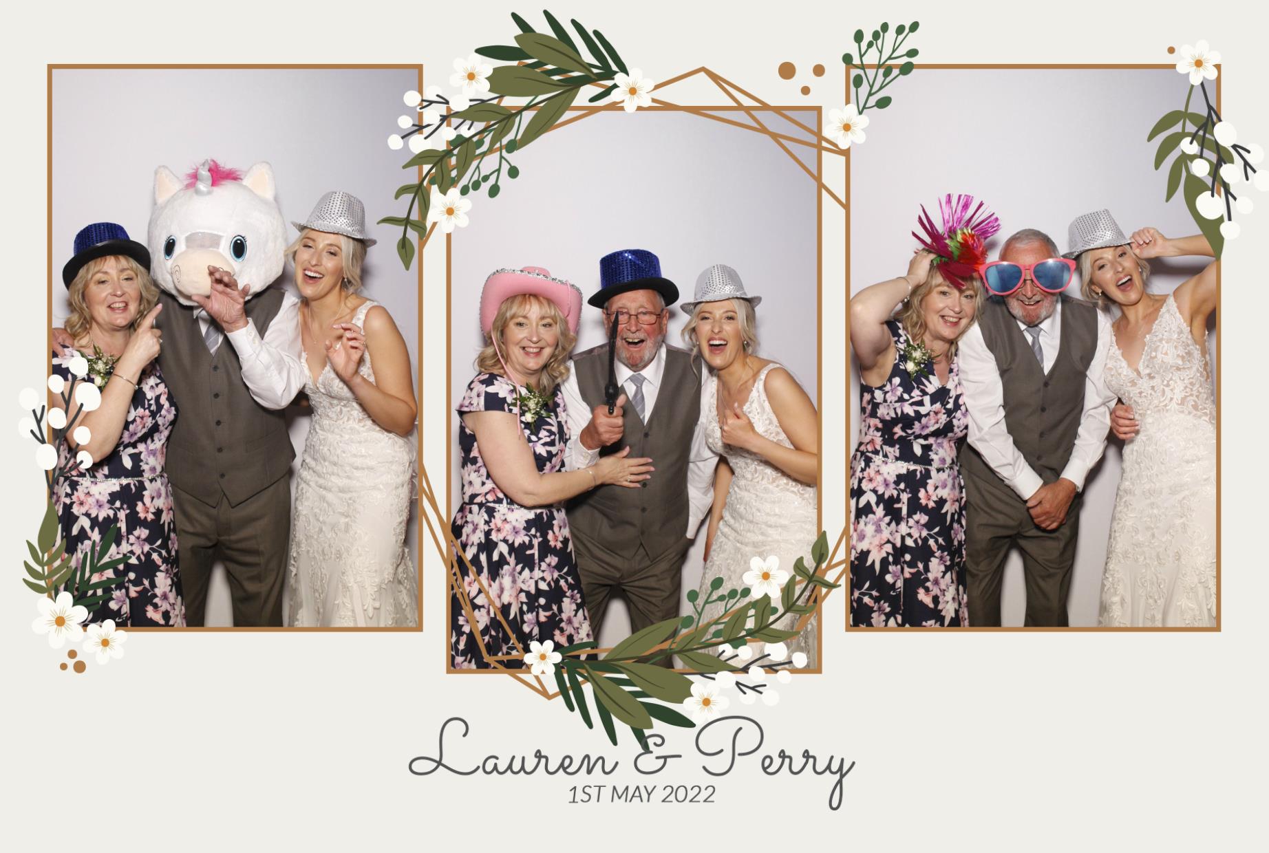 Lauren & Perry's Wedding  | View more photos from the event at gallery.myphotoboothexperience.co.uk/u/MyPhotoBoothExperienceLtd/Lauren-Perrys-Wedding
