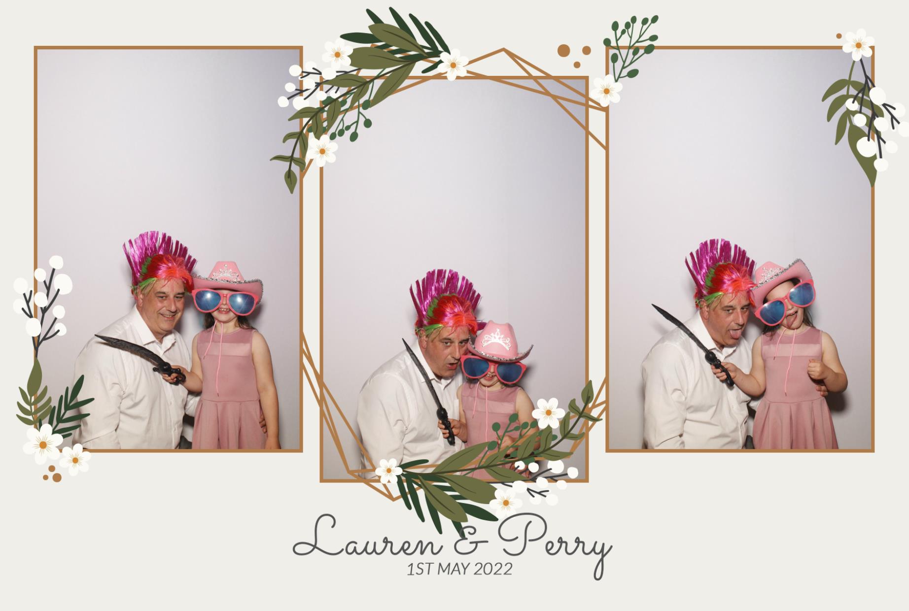 Lauren & Perry's Wedding  | View more photos from the event at gallery.myphotoboothexperience.co.uk/u/MyPhotoBoothExperienceLtd/Lauren-Perrys-Wedding