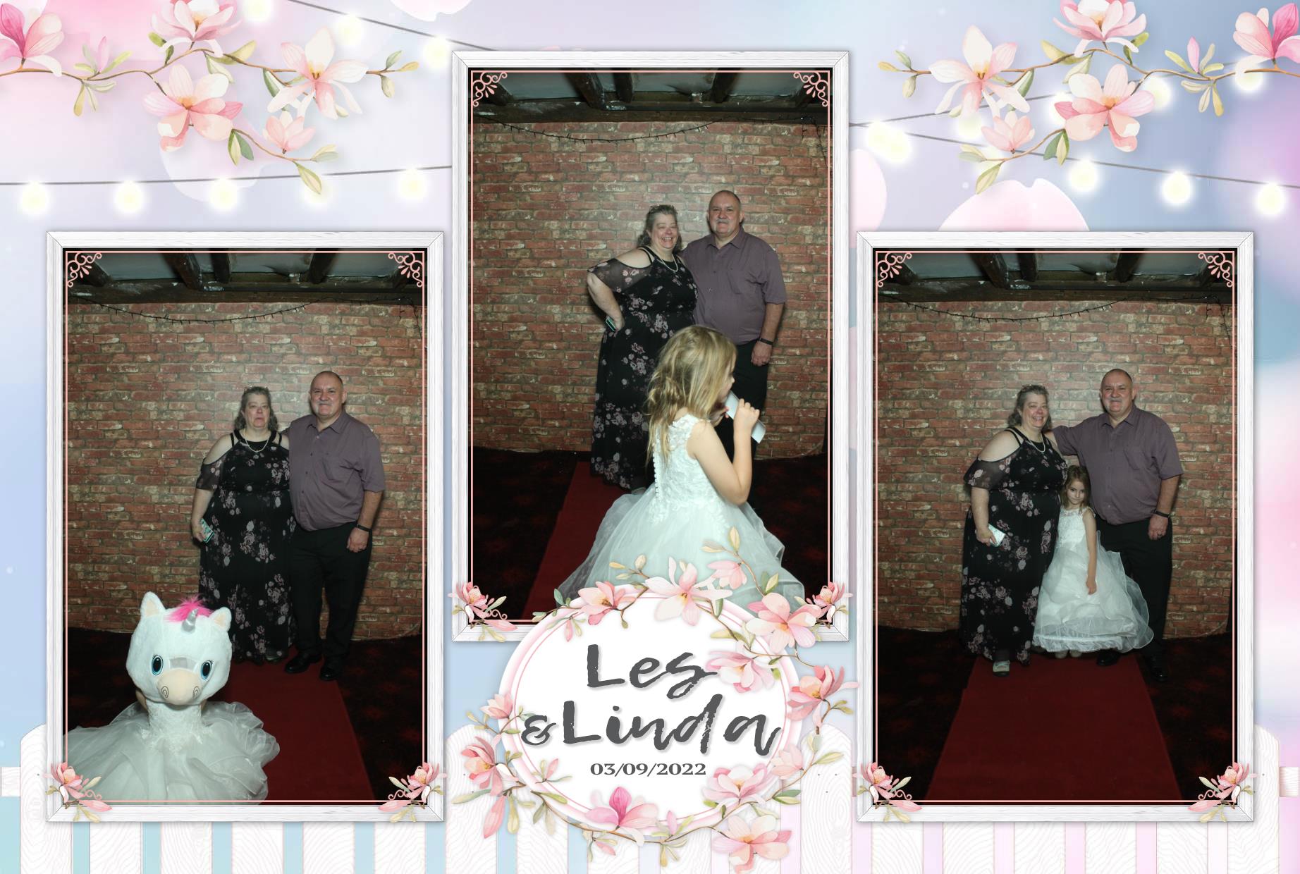Les & Linda's Wedding  | View more photos from the event at gallery.myphotoboothexperience.co.uk/u/MyPhotoBoothExperienceLtd/Les-Lindas-Wedding