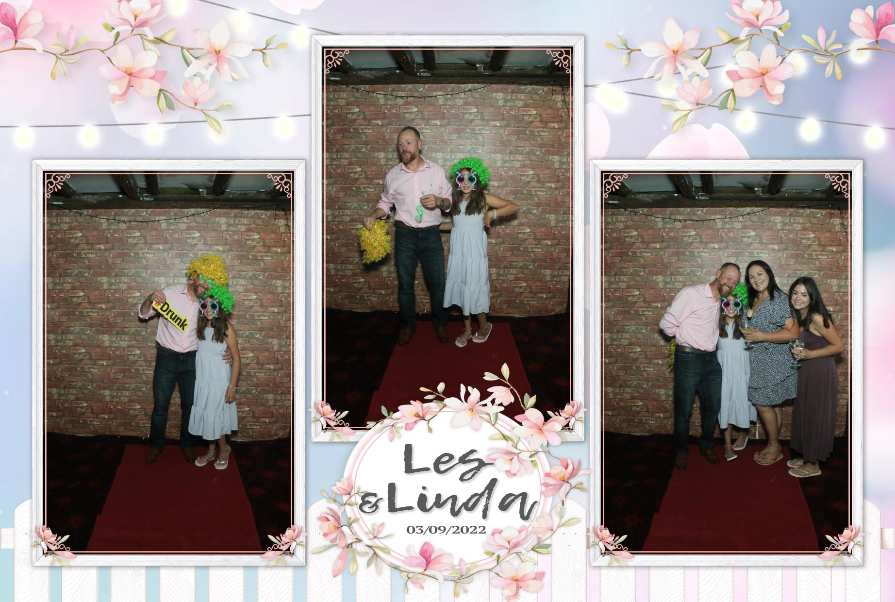 Les & Linda's Wedding  | View more photos from the event at gallery.myphotoboothexperience.co.uk/u/MyPhotoBoothExperienceLtd/Les-Lindas-Wedding