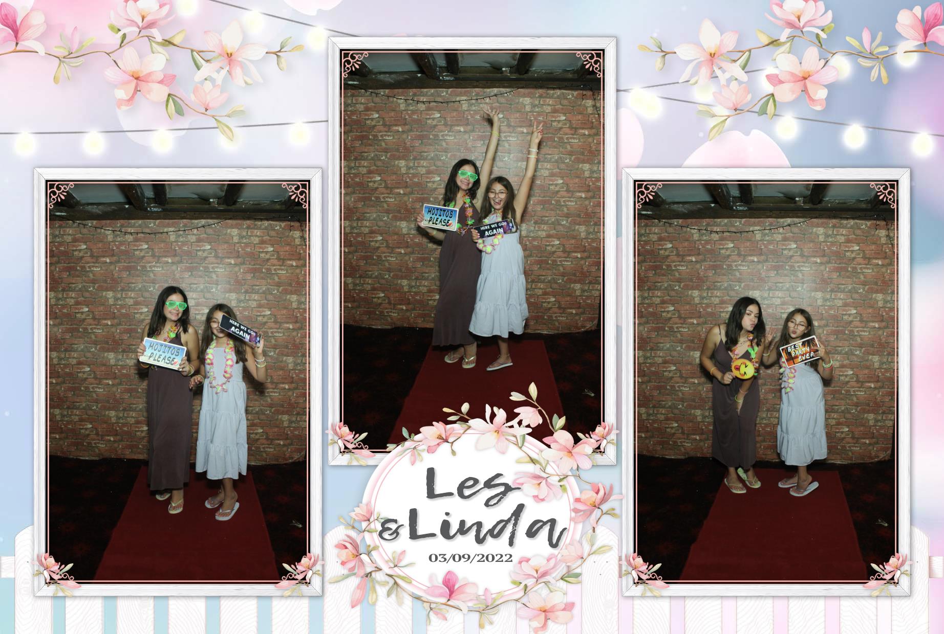 Les & Linda's Wedding  | View more photos from the event at gallery.myphotoboothexperience.co.uk/u/MyPhotoBoothExperienceLtd/Les-Lindas-Wedding