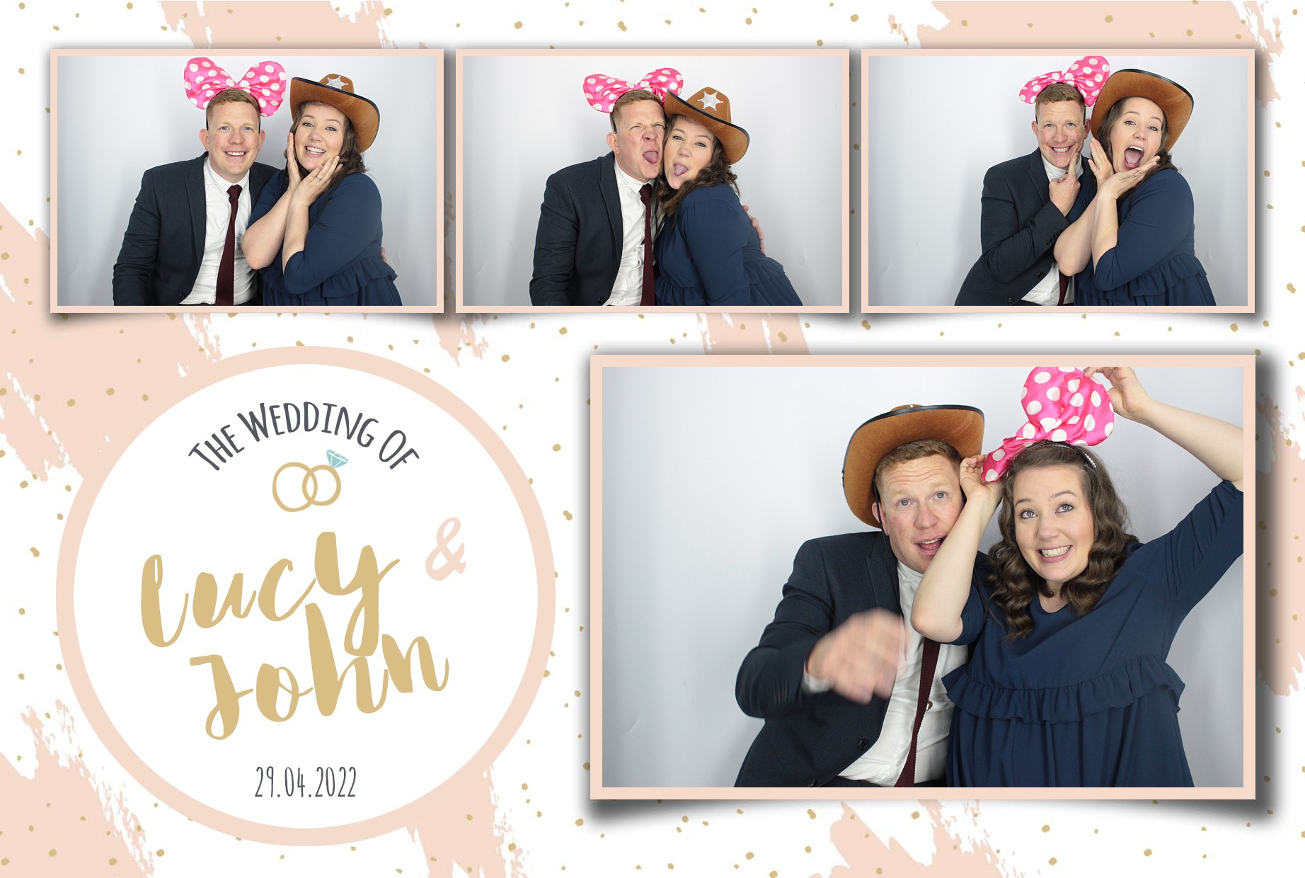 Lucy and John's Wedding  | View more photos from the event at gallery.myphotoboothexperience.co.uk/u/MyPhotoBoothExperienceLtd/Lucy-and-Johns-Wedding