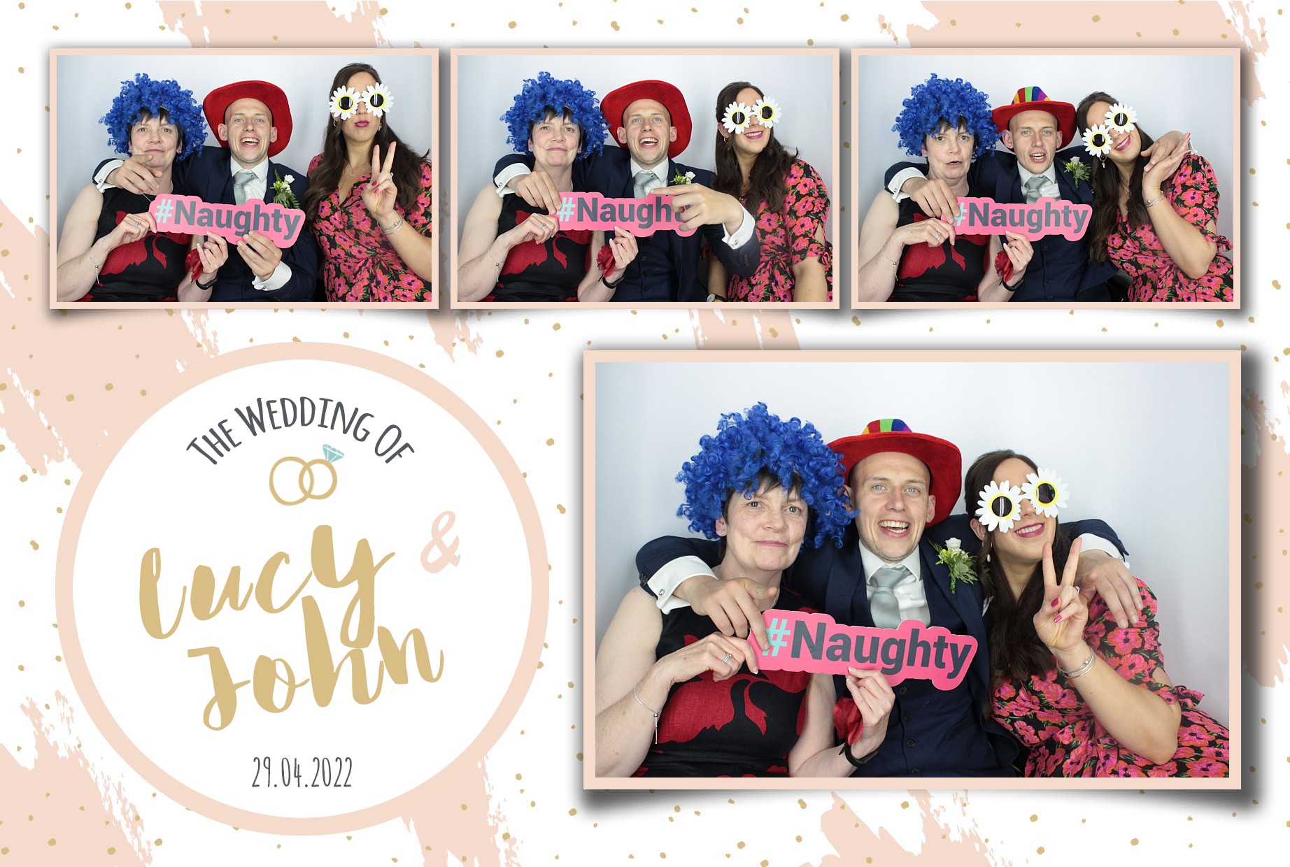 Lucy and John's Wedding  | View more photos from the event at gallery.myphotoboothexperience.co.uk/u/MyPhotoBoothExperienceLtd/Lucy-and-Johns-Wedding