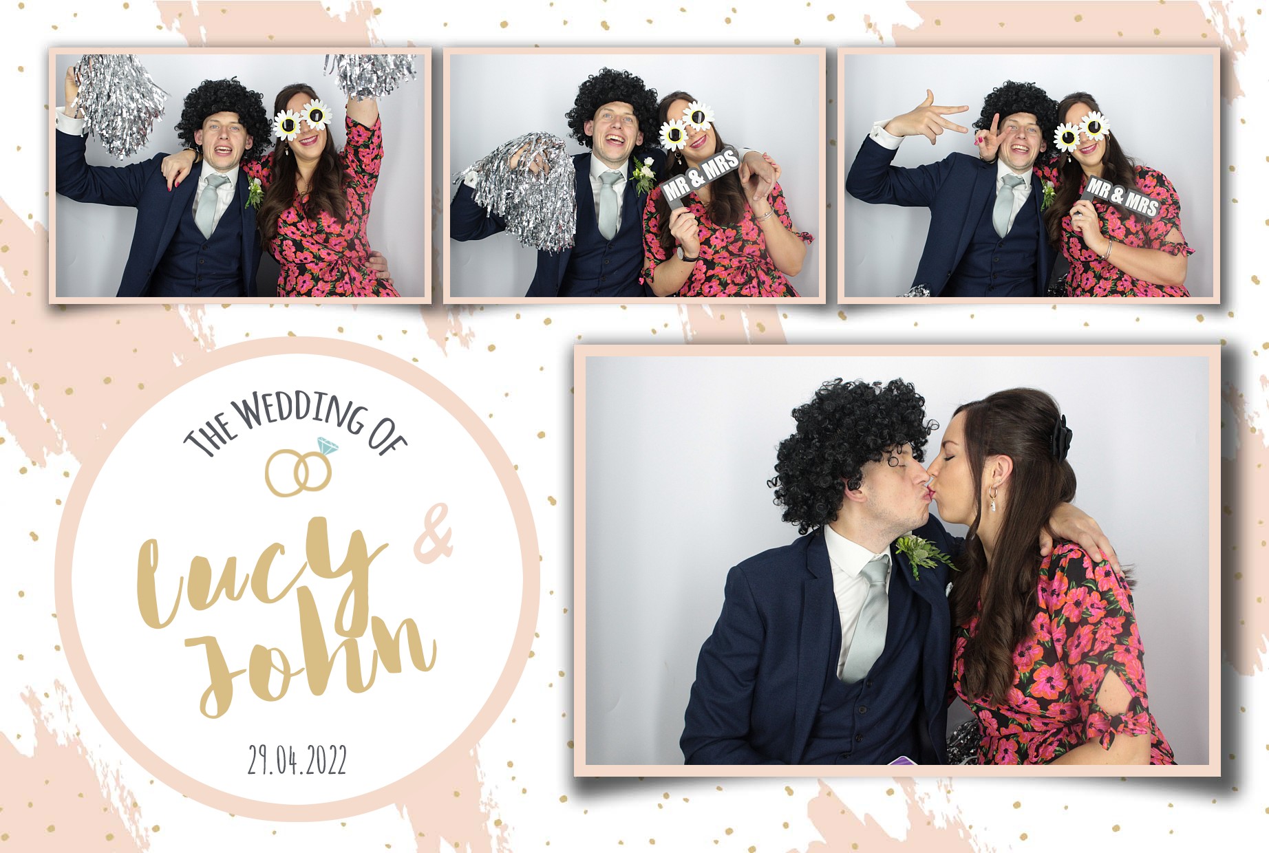 Lucy and John's Wedding  | View more photos from the event at gallery.myphotoboothexperience.co.uk/u/MyPhotoBoothExperienceLtd/Lucy-and-Johns-Wedding