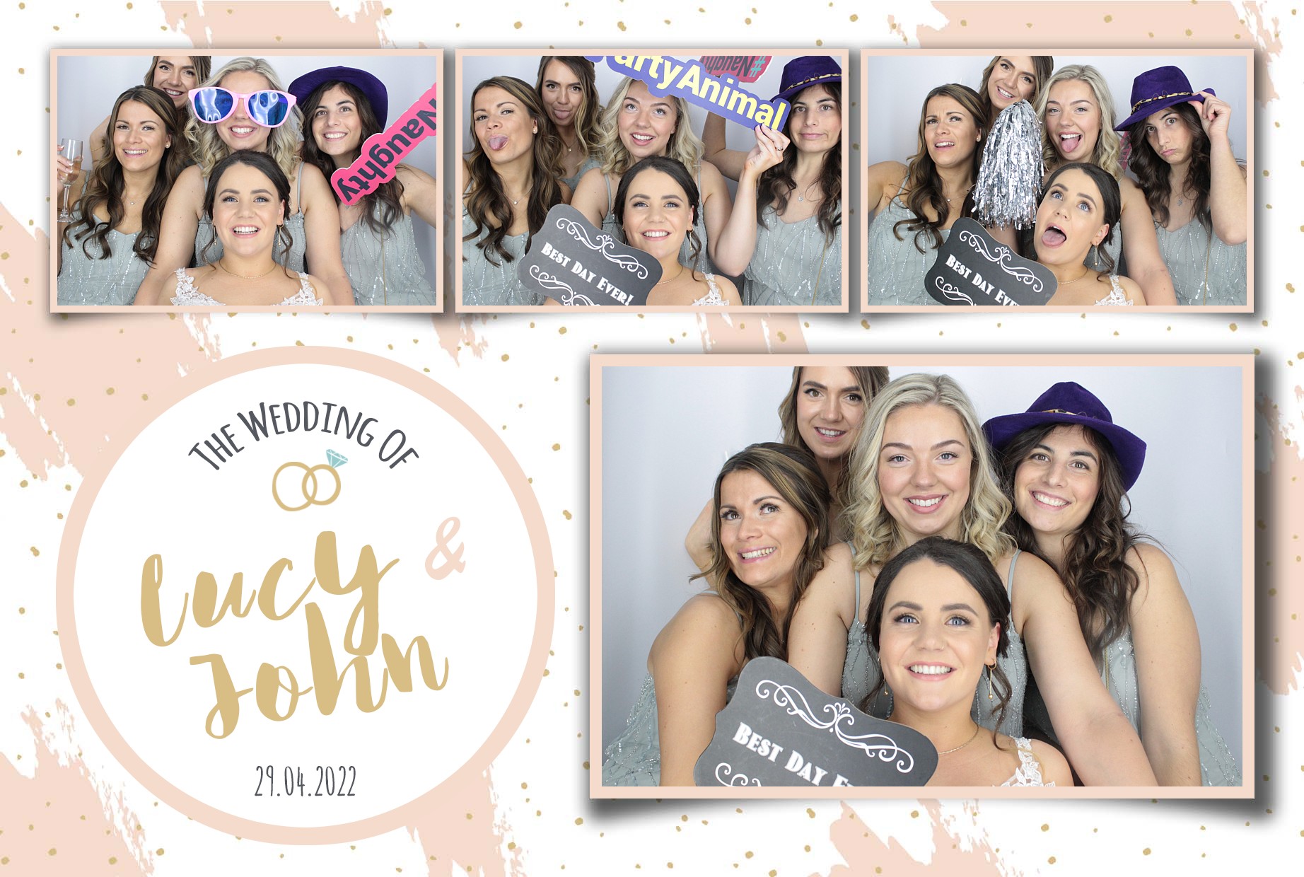 Lucy and John's Wedding  | View more photos from the event at gallery.myphotoboothexperience.co.uk/u/MyPhotoBoothExperienceLtd/Lucy-and-Johns-Wedding