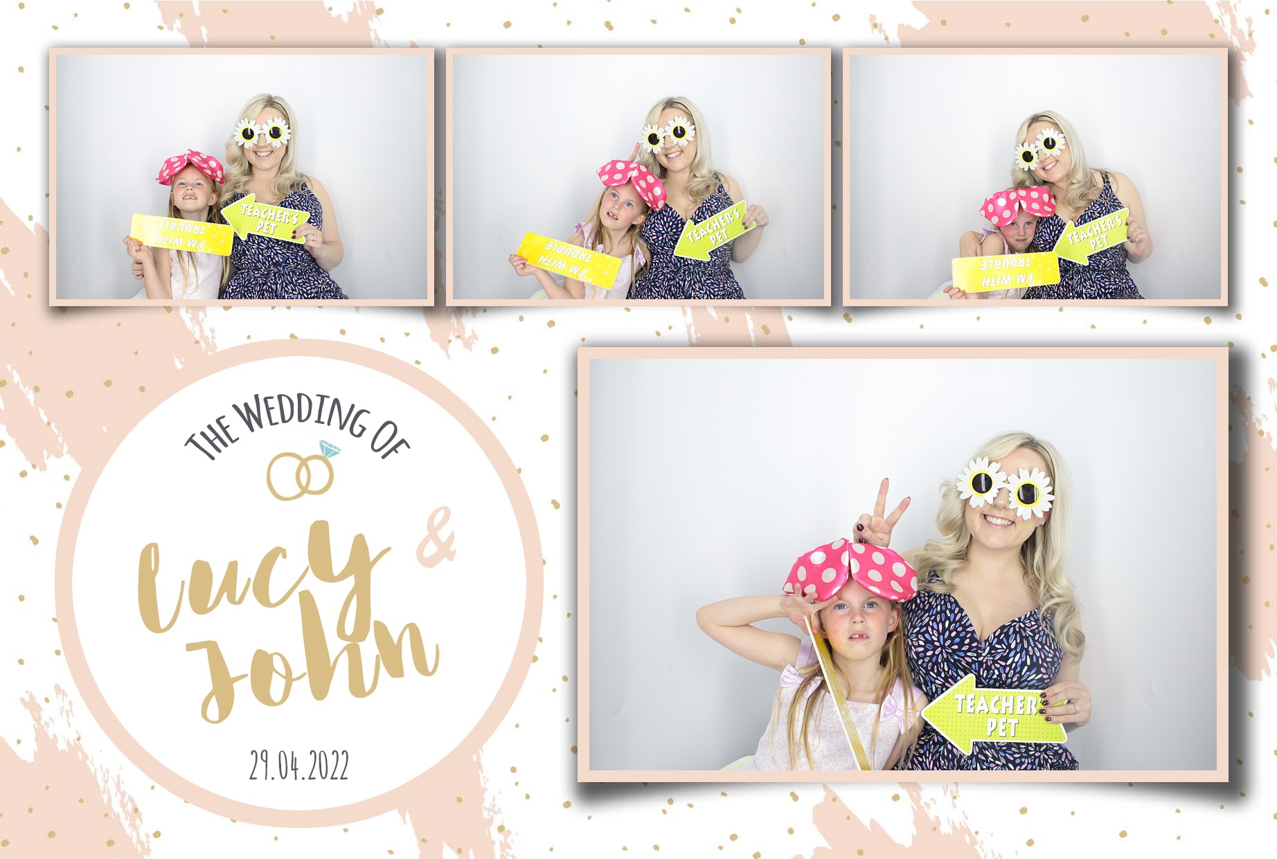 Lucy and John's Wedding  | View more photos from the event at gallery.myphotoboothexperience.co.uk/u/MyPhotoBoothExperienceLtd/Lucy-and-Johns-Wedding