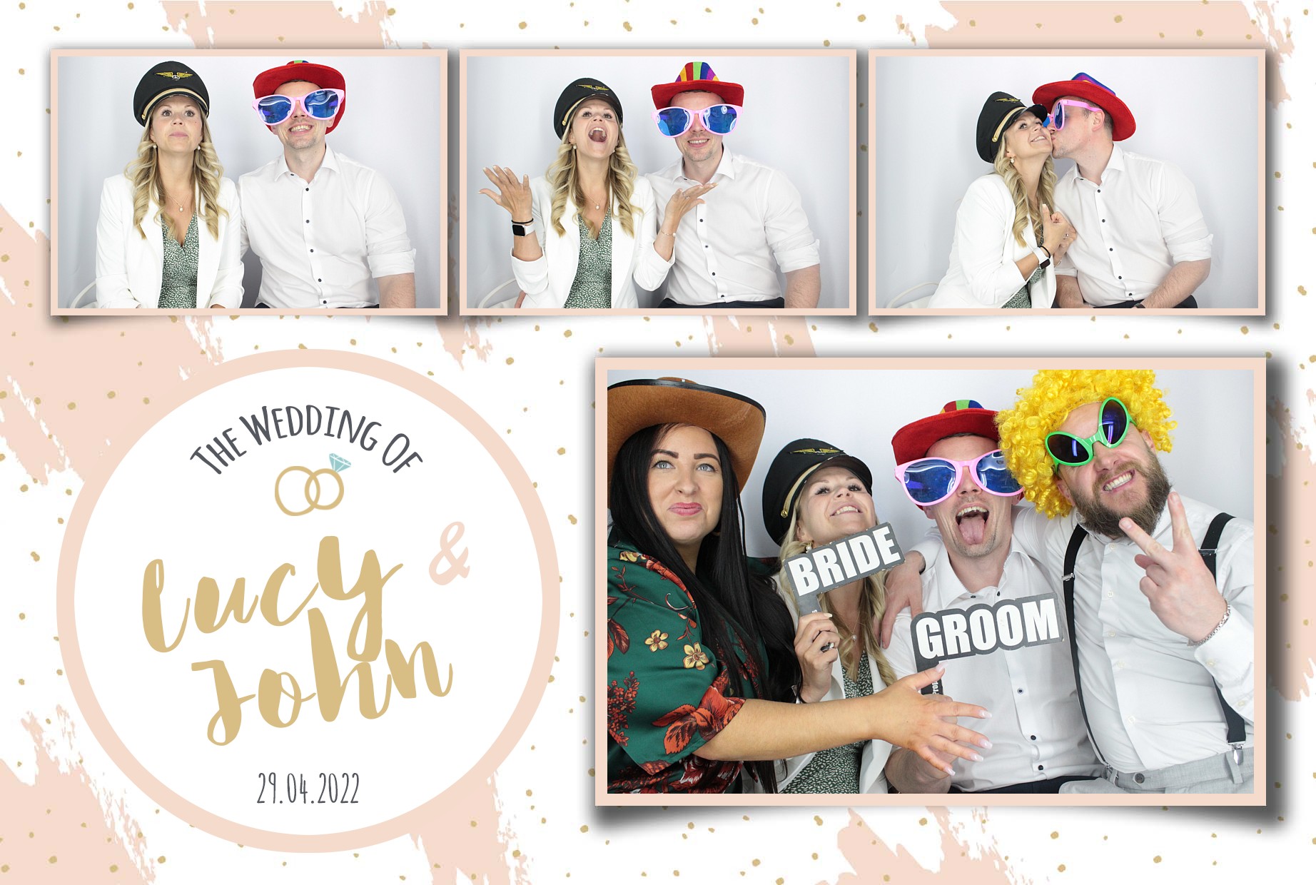 Lucy and John's Wedding  | View more photos from the event at gallery.myphotoboothexperience.co.uk/u/MyPhotoBoothExperienceLtd/Lucy-and-Johns-Wedding