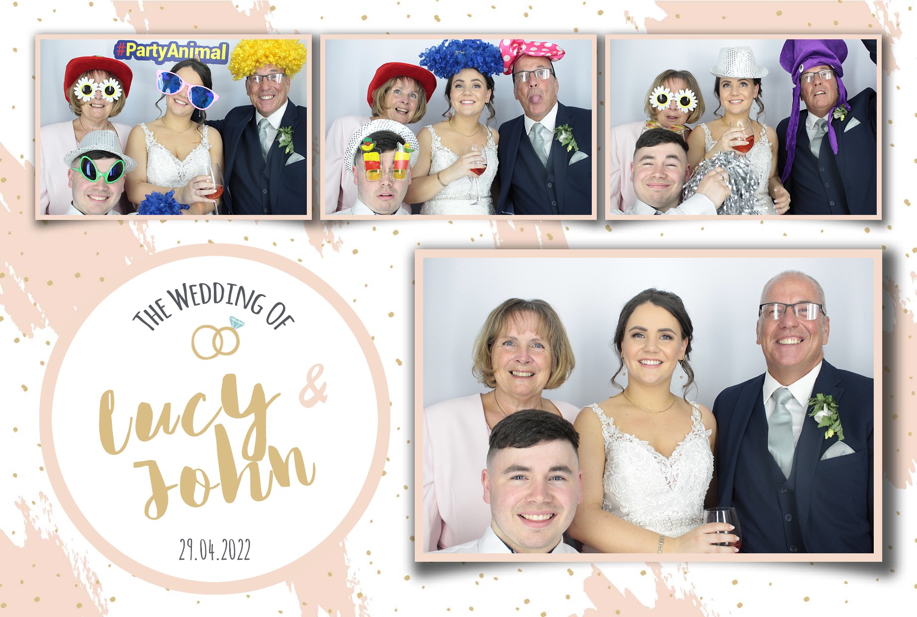 Lucy and John's Wedding  | View more photos from the event at gallery.myphotoboothexperience.co.uk/u/MyPhotoBoothExperienceLtd/Lucy-and-Johns-Wedding