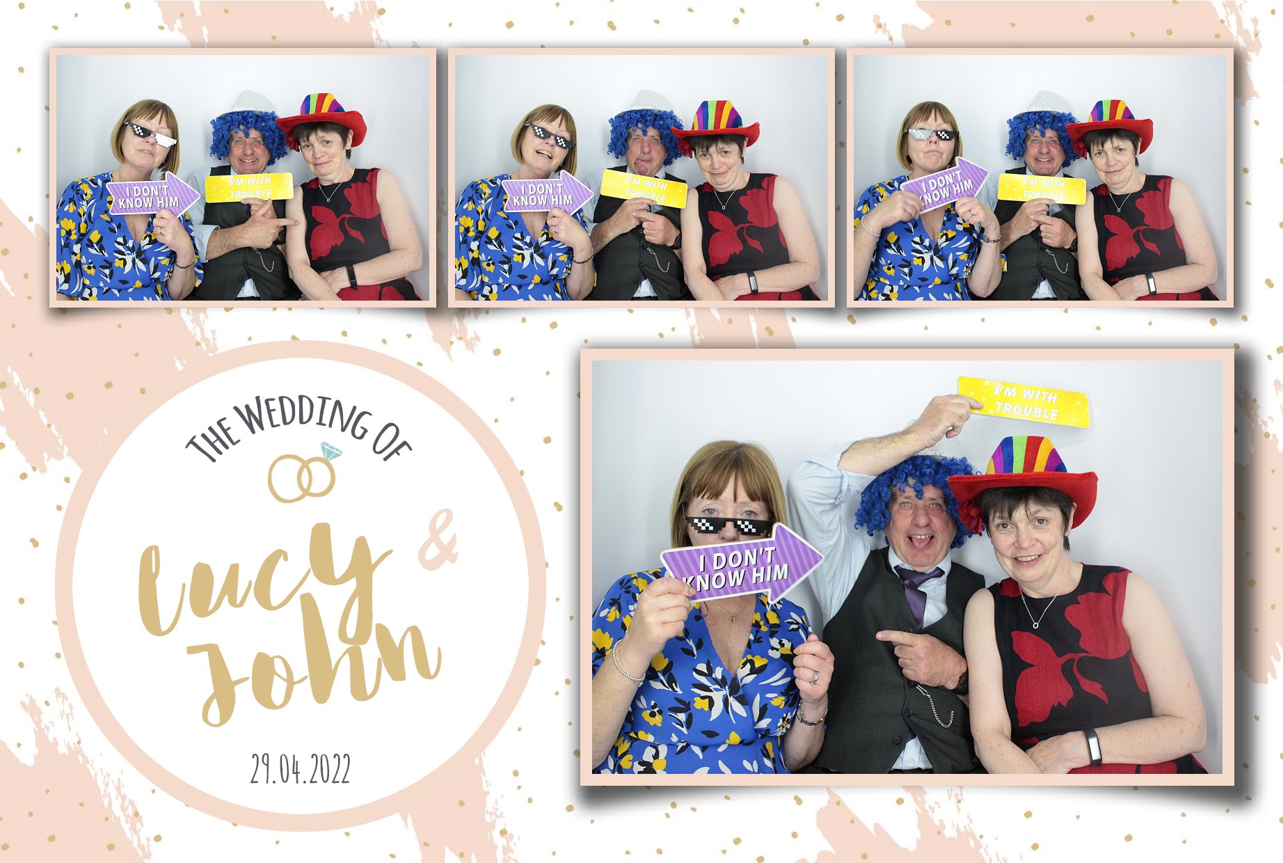 Lucy and John's Wedding  | View more photos from the event at gallery.myphotoboothexperience.co.uk/u/MyPhotoBoothExperienceLtd/Lucy-and-Johns-Wedding