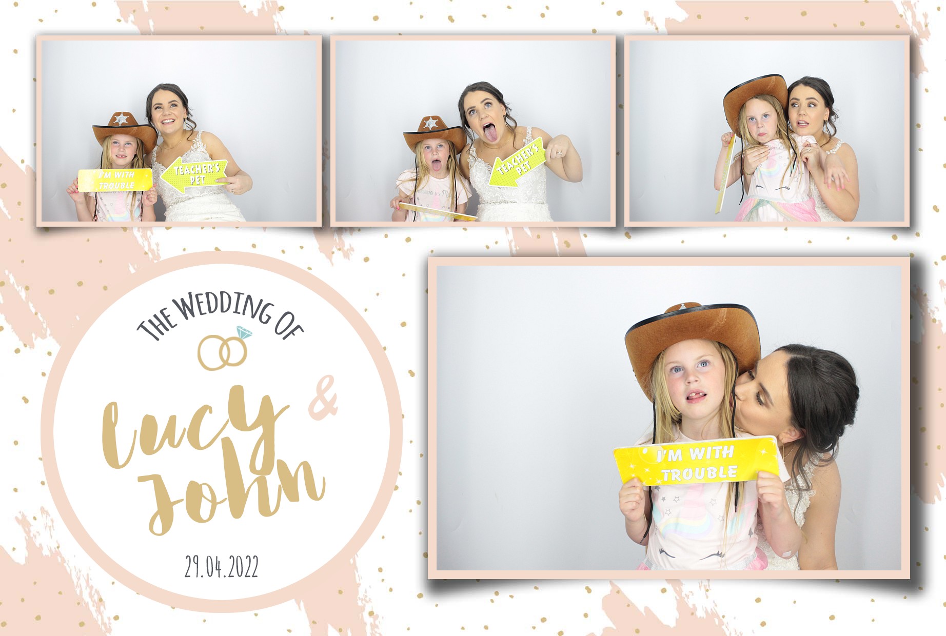 Lucy and John's Wedding  | View more photos from the event at gallery.myphotoboothexperience.co.uk/u/MyPhotoBoothExperienceLtd/Lucy-and-Johns-Wedding