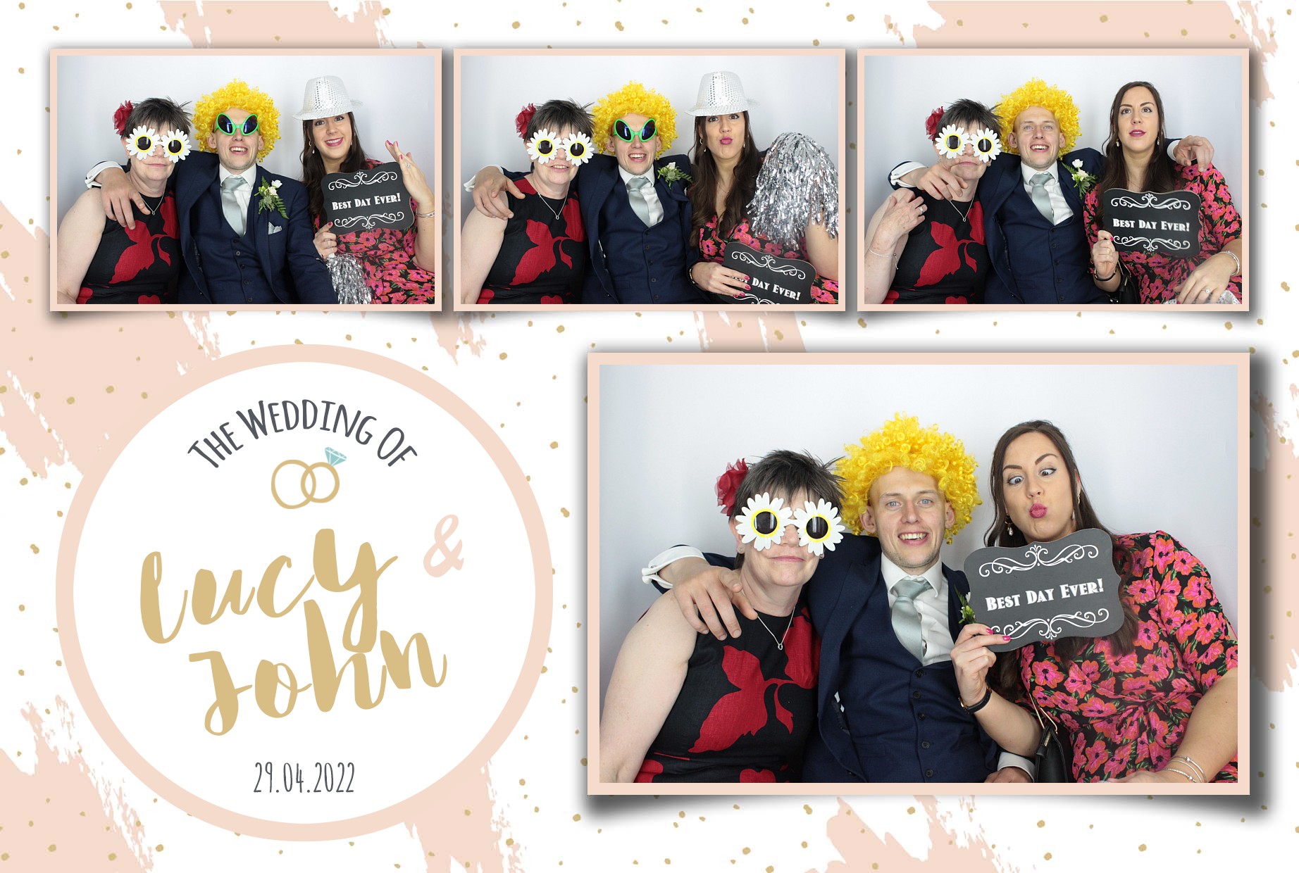 Lucy and John's Wedding  | View more photos from the event at gallery.myphotoboothexperience.co.uk/u/MyPhotoBoothExperienceLtd/Lucy-and-Johns-Wedding
