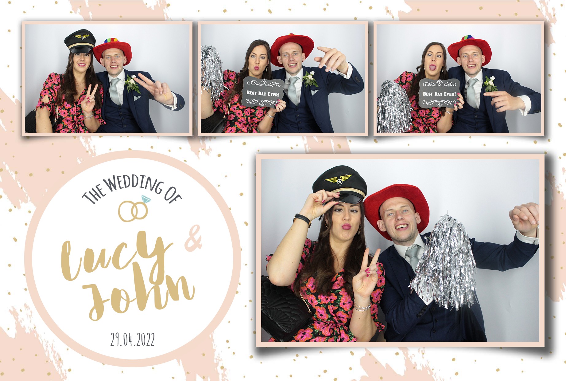 Lucy and John's Wedding  | View more photos from the event at gallery.myphotoboothexperience.co.uk/u/MyPhotoBoothExperienceLtd/Lucy-and-Johns-Wedding