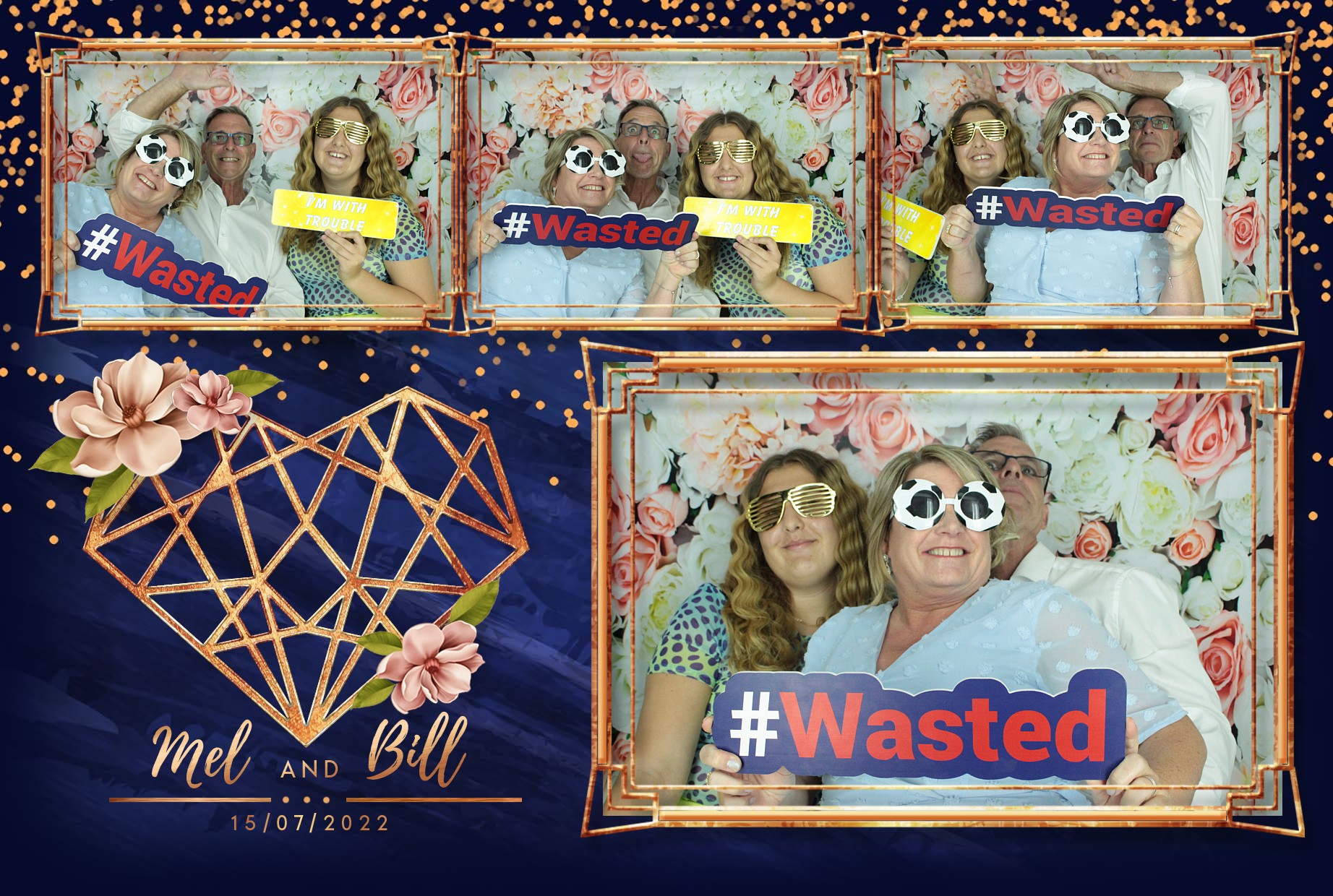 Mel & Bill's Wedding  | View more photos from the event at gallery.myphotoboothexperience.co.uk/u/MyPhotoBoothExperienceLtd/Mel-Bills-Wedding
