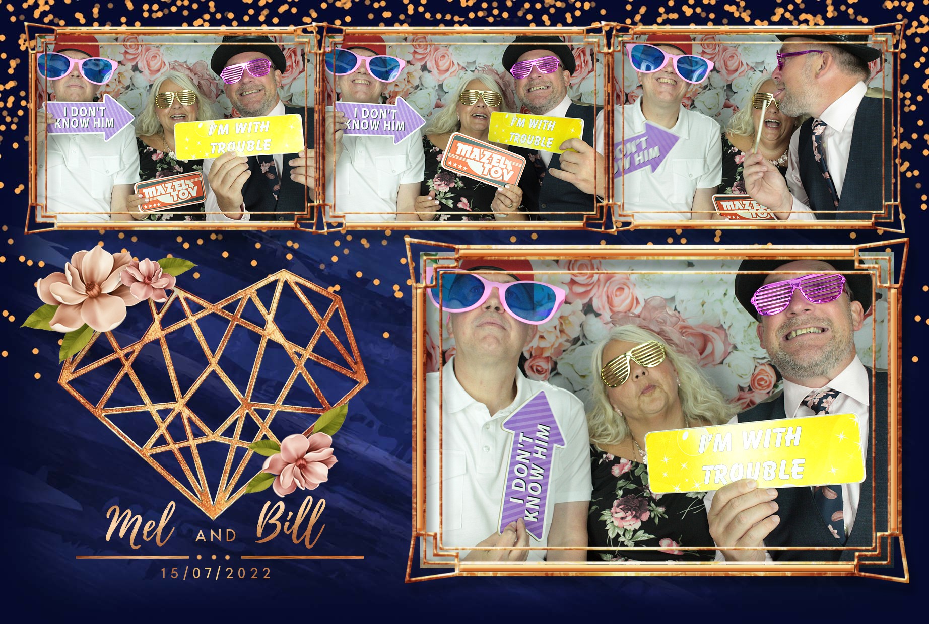 Mel & Bill's Wedding  | View more photos from the event at gallery.myphotoboothexperience.co.uk/u/MyPhotoBoothExperienceLtd/Mel-Bills-Wedding