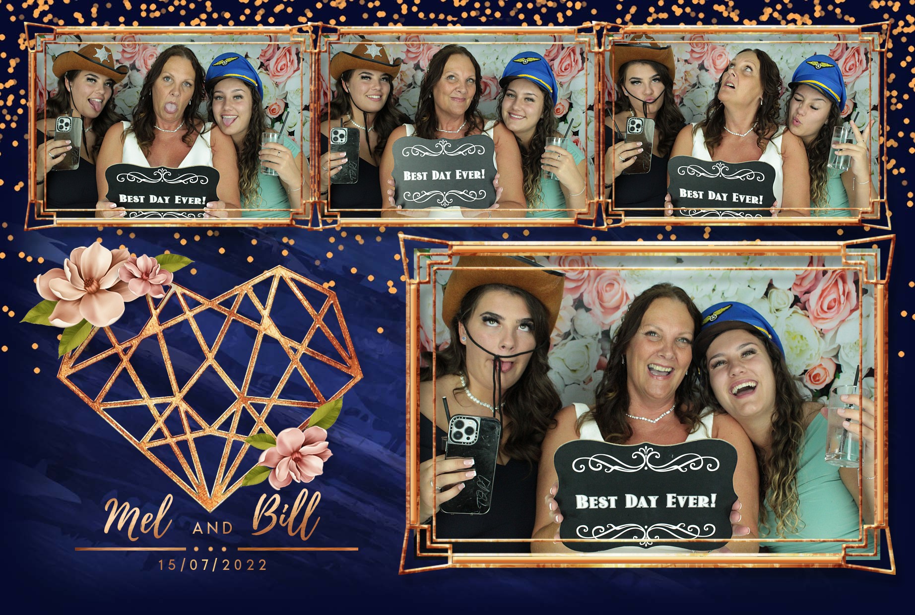 Mel & Bill's Wedding  | View more photos from the event at gallery.myphotoboothexperience.co.uk/u/MyPhotoBoothExperienceLtd/Mel-Bills-Wedding