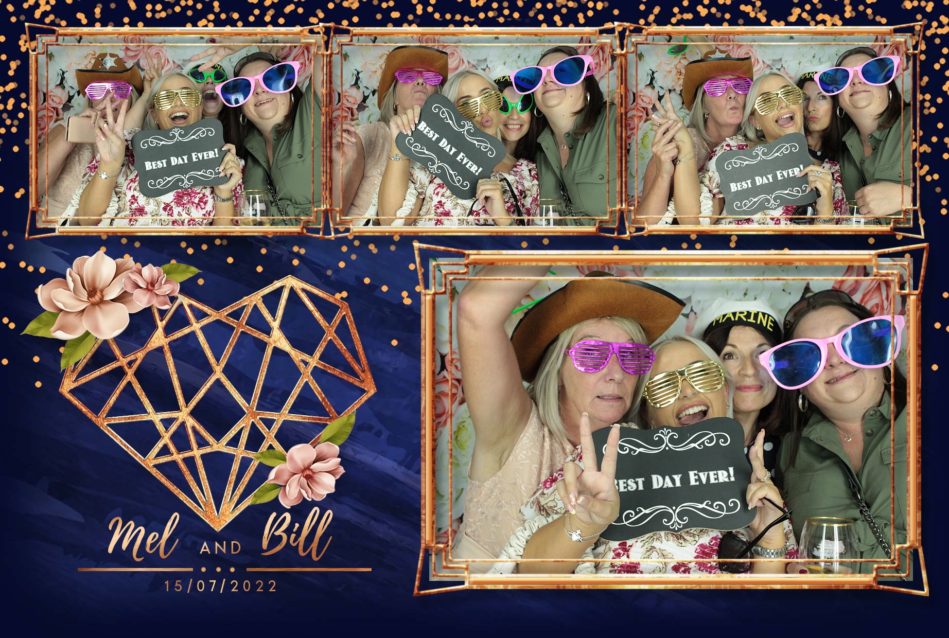 Mel & Bill's Wedding  | View more photos from the event at gallery.myphotoboothexperience.co.uk/u/MyPhotoBoothExperienceLtd/Mel-Bills-Wedding