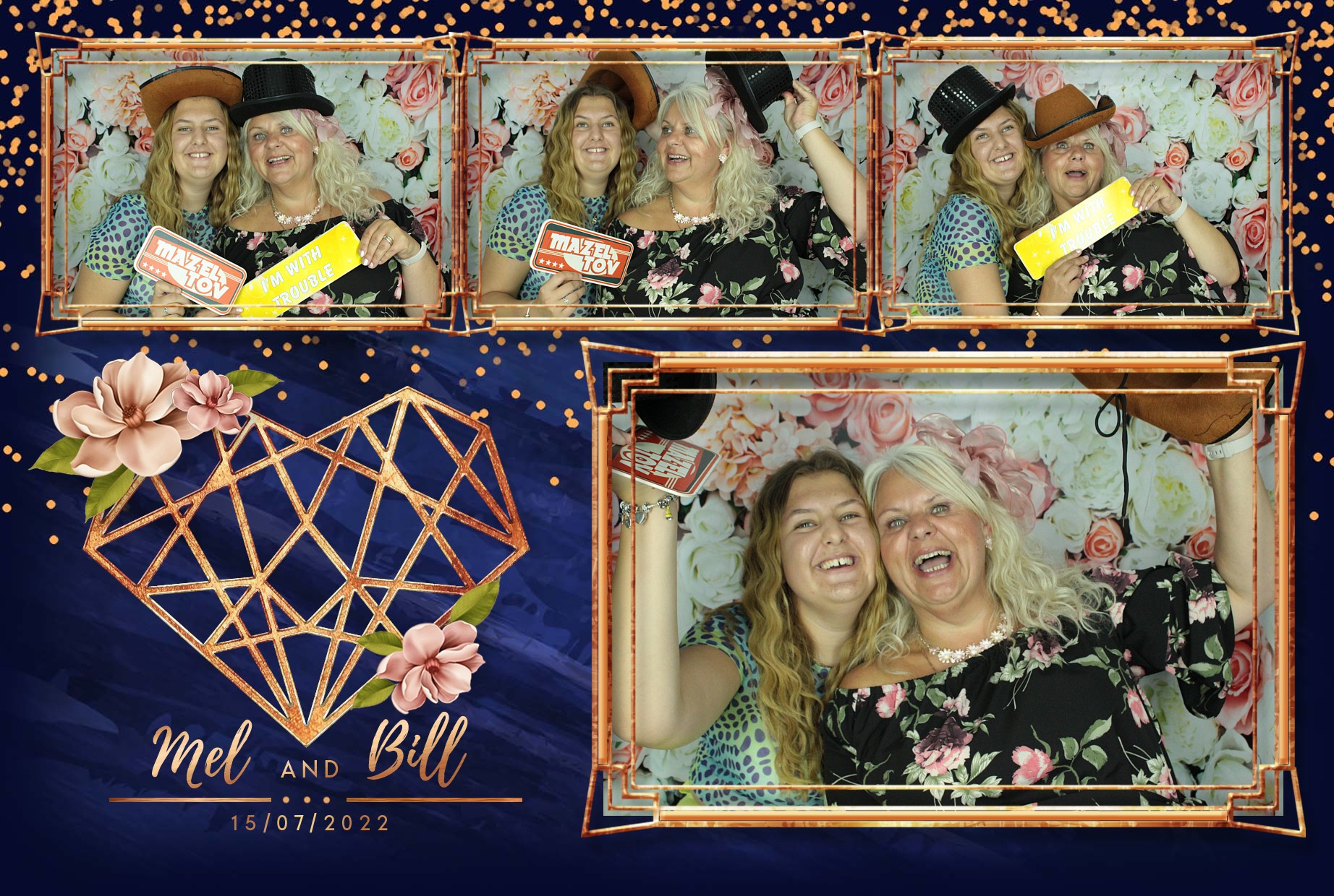 Mel & Bill's Wedding  | View more photos from the event at gallery.myphotoboothexperience.co.uk/u/MyPhotoBoothExperienceLtd/Mel-Bills-Wedding