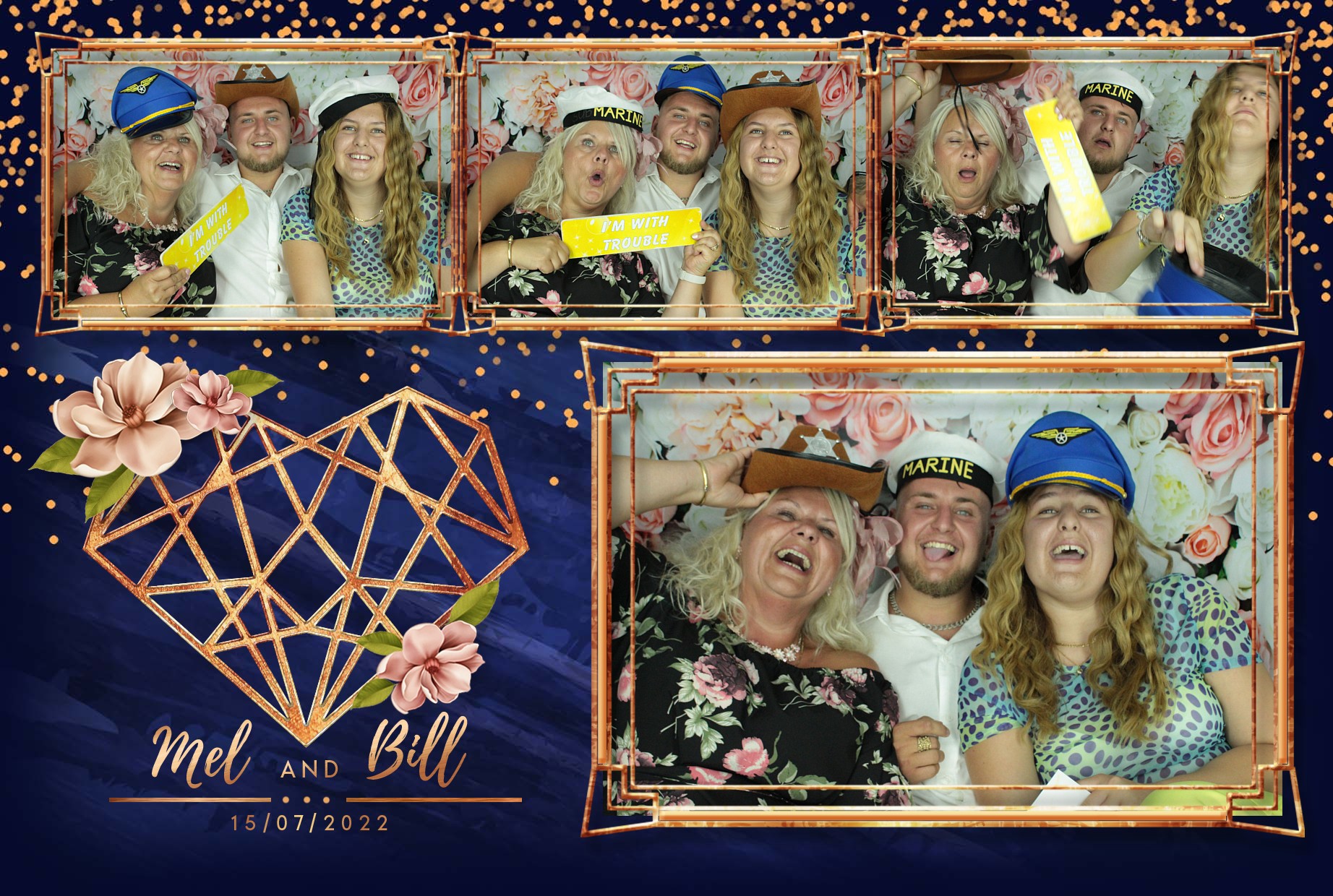 Mel & Bill's Wedding  | View more photos from the event at gallery.myphotoboothexperience.co.uk/u/MyPhotoBoothExperienceLtd/Mel-Bills-Wedding