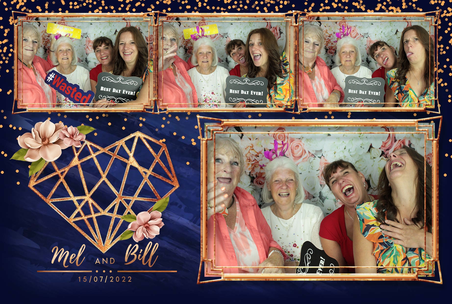 Mel & Bill's Wedding  | View more photos from the event at gallery.myphotoboothexperience.co.uk/u/MyPhotoBoothExperienceLtd/Mel-Bills-Wedding