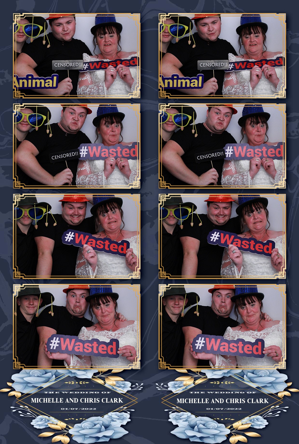Michelle & Chris's Wedding  | View more photos from the event at gallery.myphotoboothexperience.co.uk/u/MyPhotoBoothExperienceLtd/Michelle-Chriss-Wedding