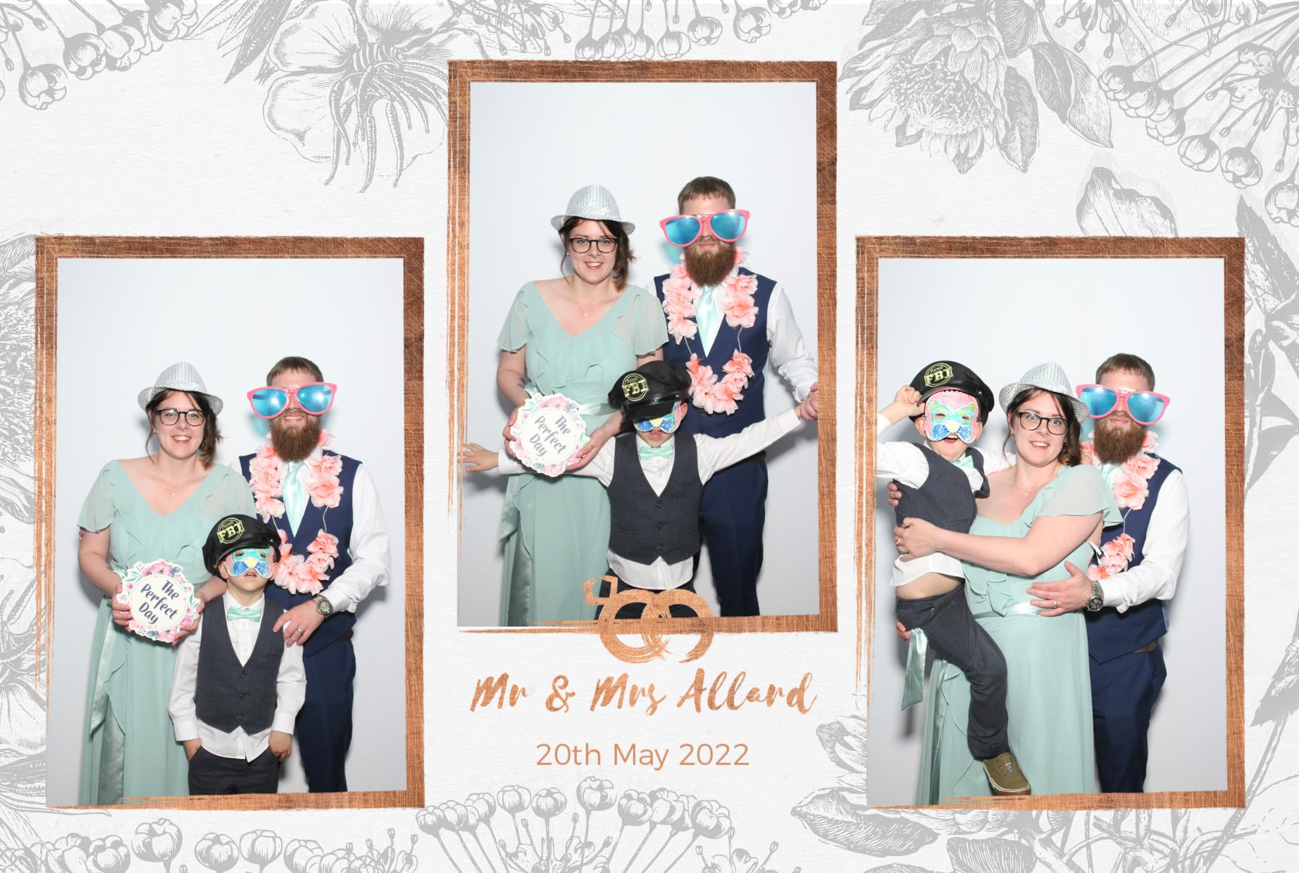 Mr and Mrs Allard  | View more photos from the event at gallery.myphotoboothexperience.co.uk/u/MyPhotoBoothExperienceLtd/Mr-and-Mrs-Allard