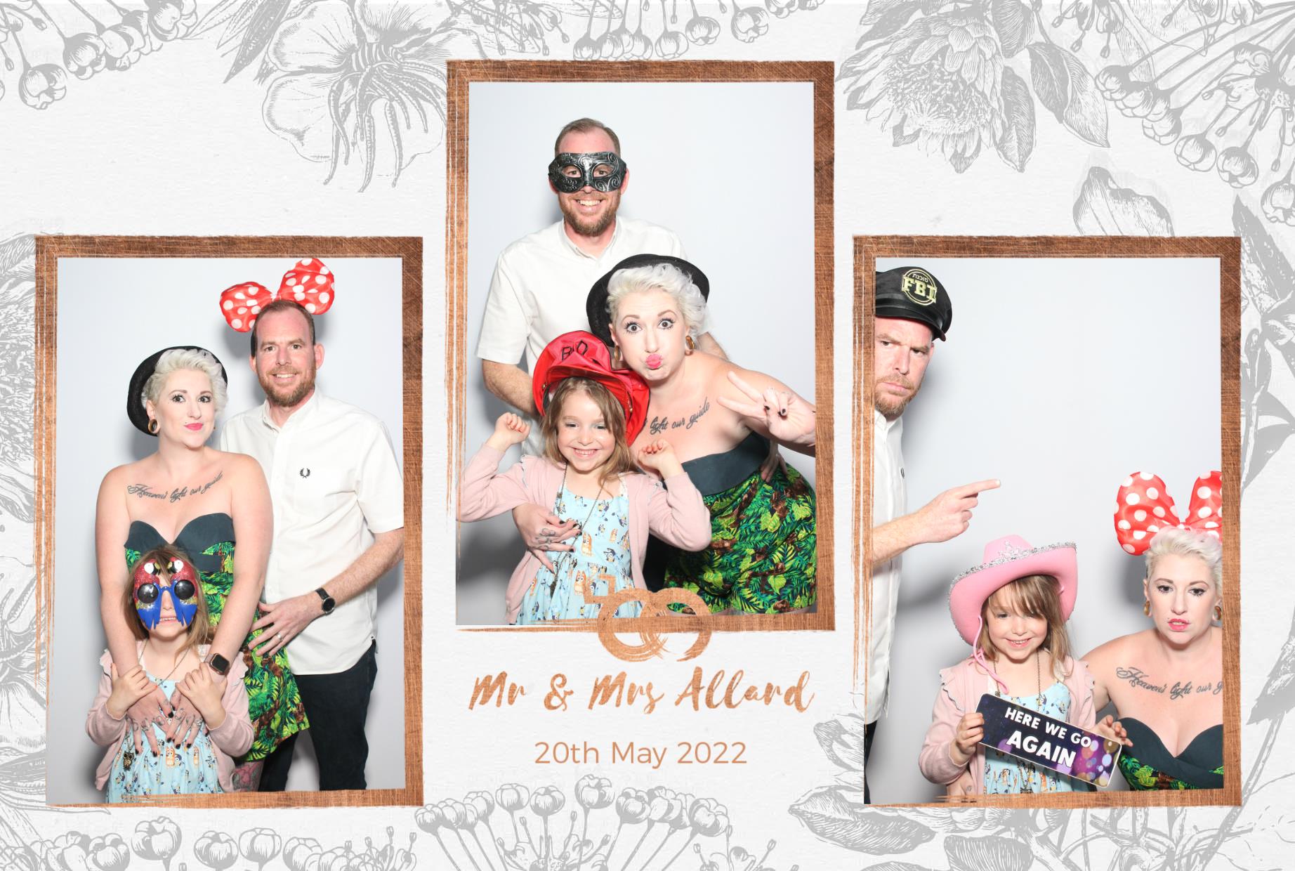 Mr and Mrs Allard  | View more photos from the event at gallery.myphotoboothexperience.co.uk/u/MyPhotoBoothExperienceLtd/Mr-and-Mrs-Allard